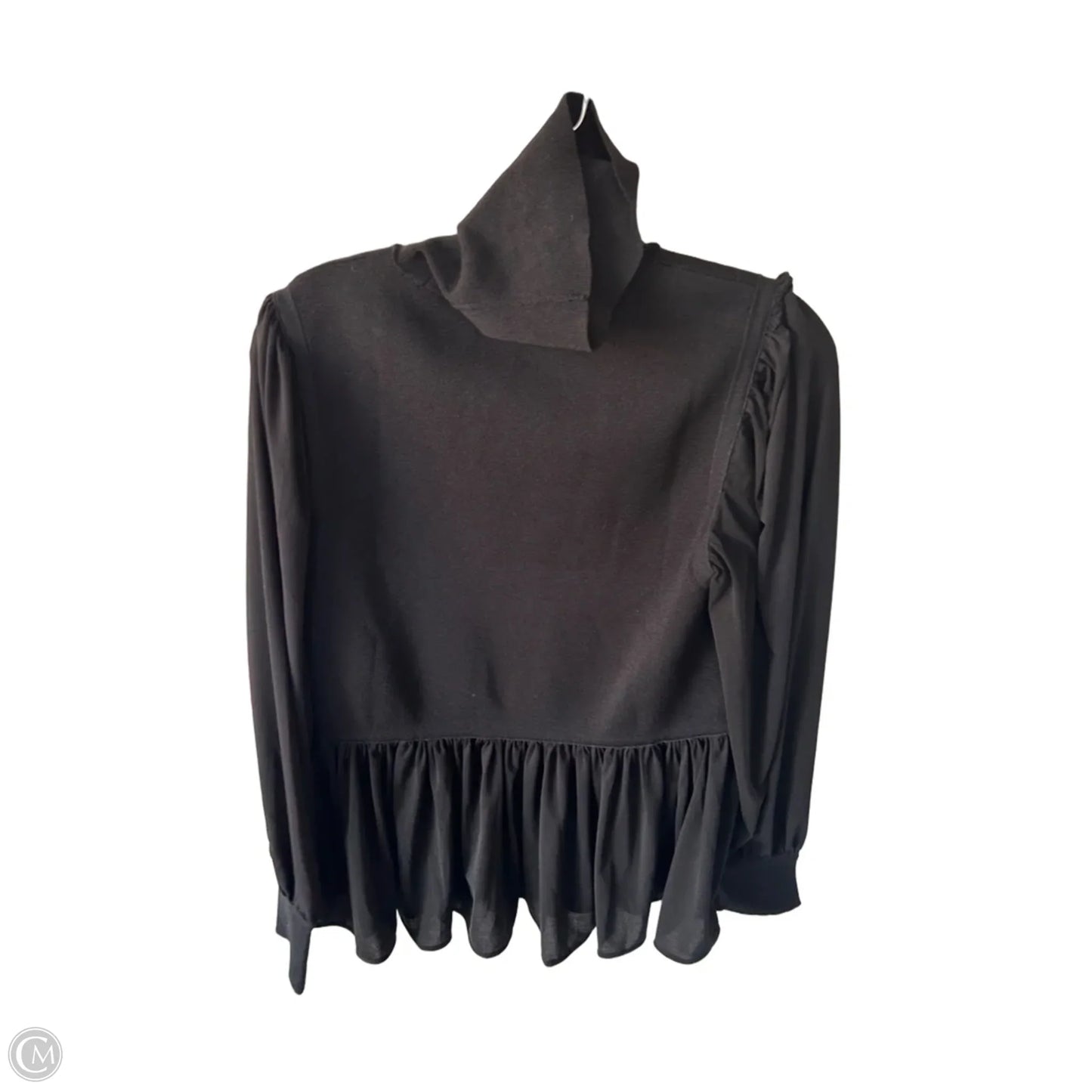 Top Long Sleeve By Ann Taylor In Black, Size: M