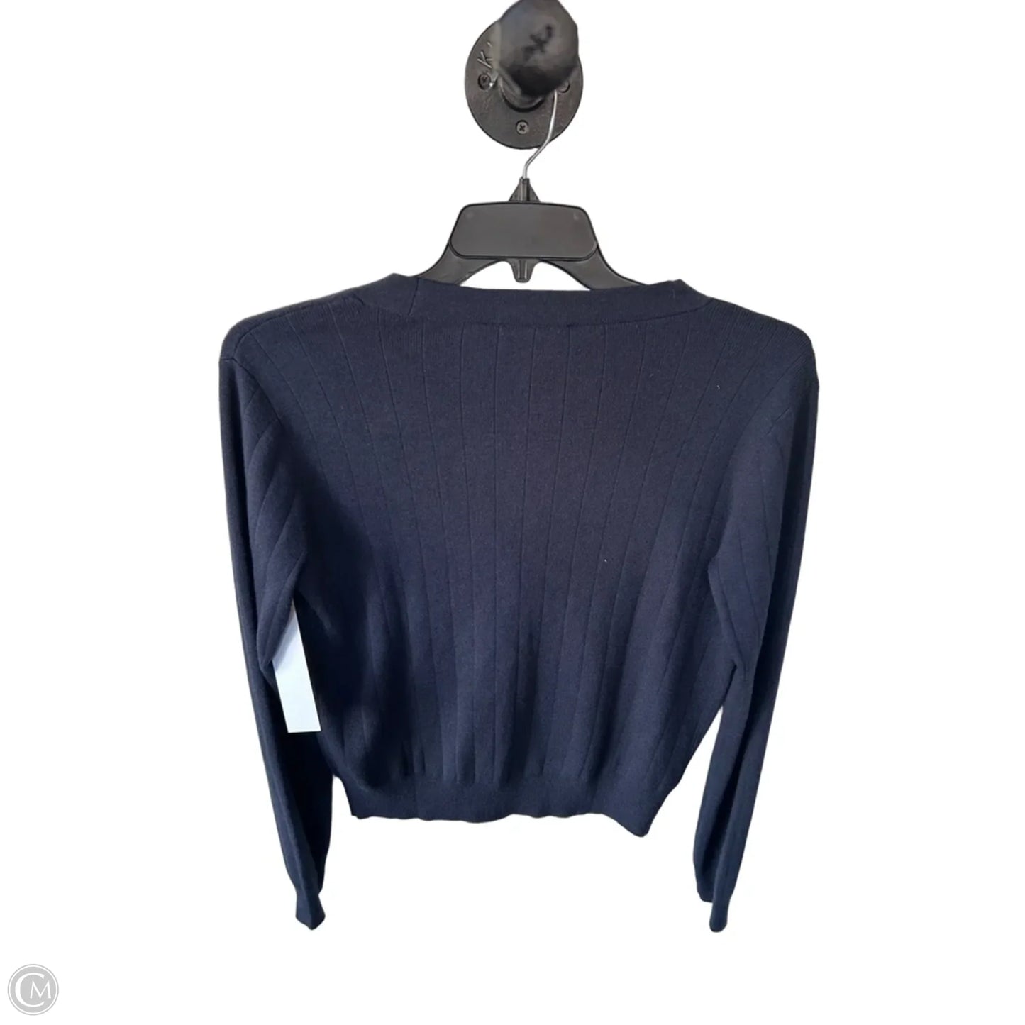 Sweater Cardigan By Ann Taylor In Blue, Size: M
