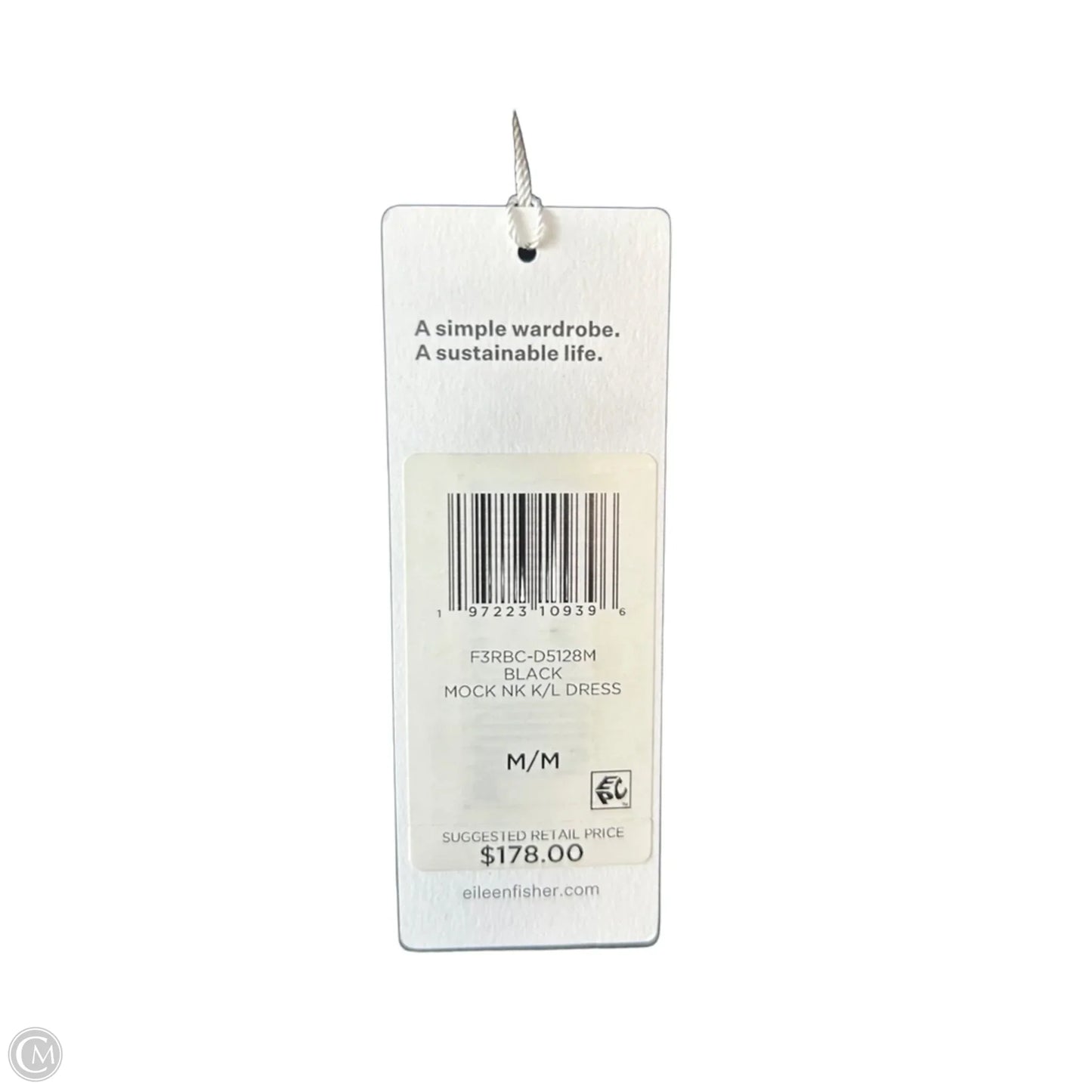 Dress Casual Midi By Eileen Fisher In Black, Size: M