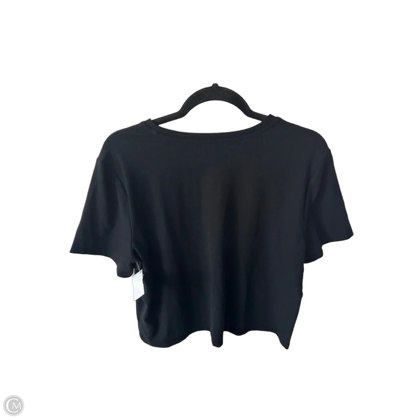 Athletic Top Short Sleeve By Gapfit In Black, Size: L