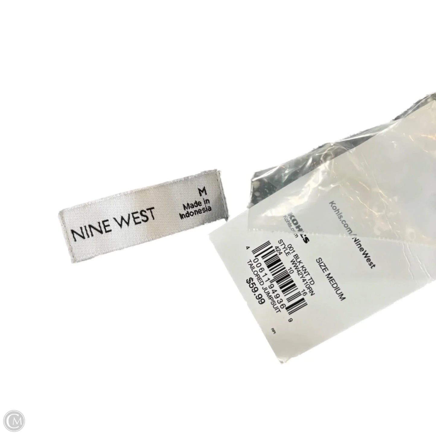 Jumpsuit By Nine West In Black & White, Size: M