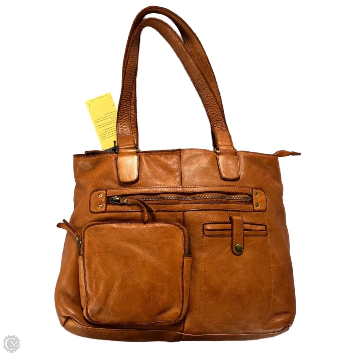 Handbag Leather By Marta Ponti, Size: Large