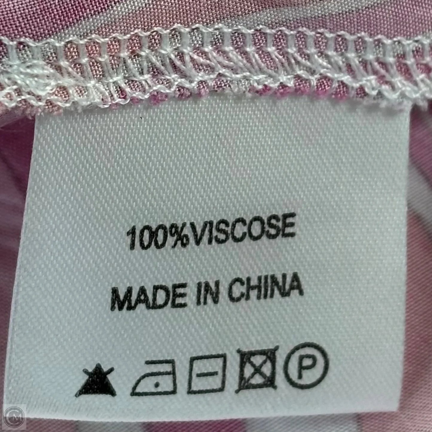 Dress Casual Short By Melissa Odabash In Pink & White, Size: M