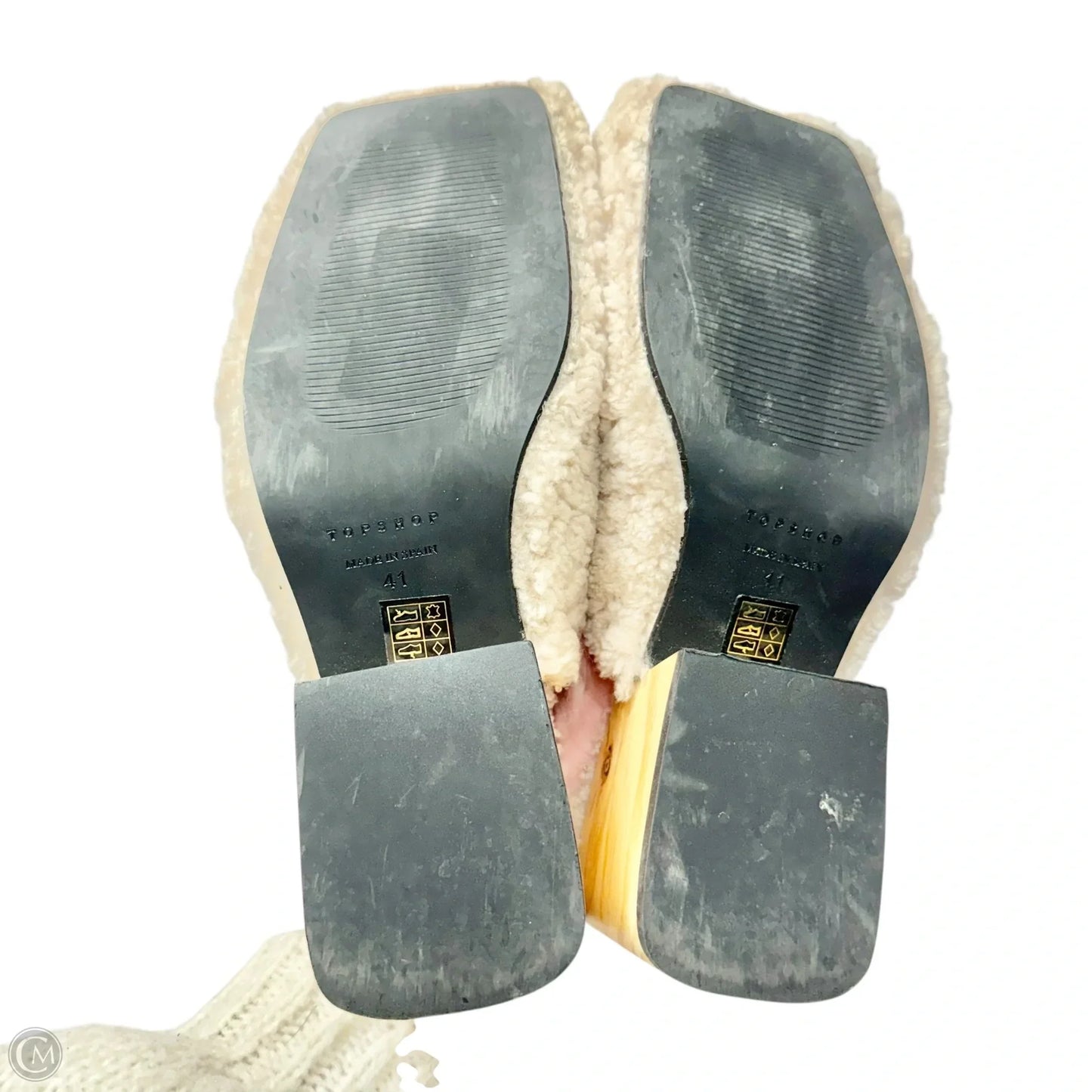 Shoes Heels Block By Top Shop In Cream, Size: 10.5