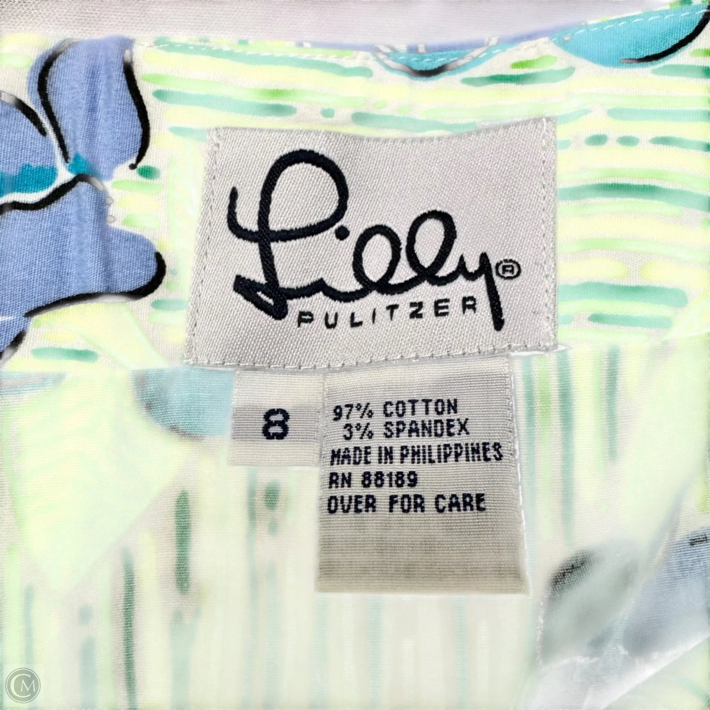Skort Designer By Lilly Pulitzer In Blue & Green, Size: 8
