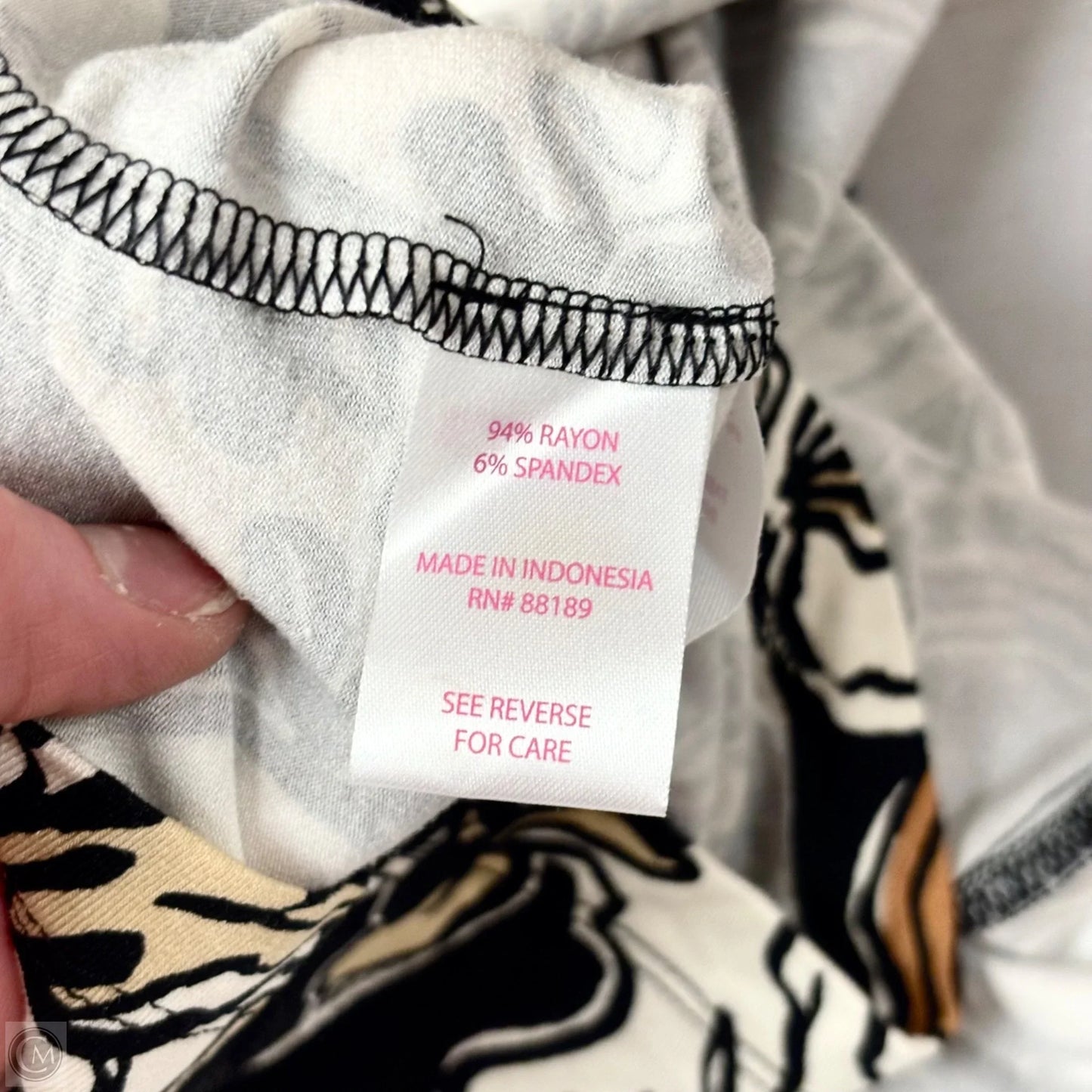 Romper Designer By Lilly Pulitzer In Black & Cream, Size: S