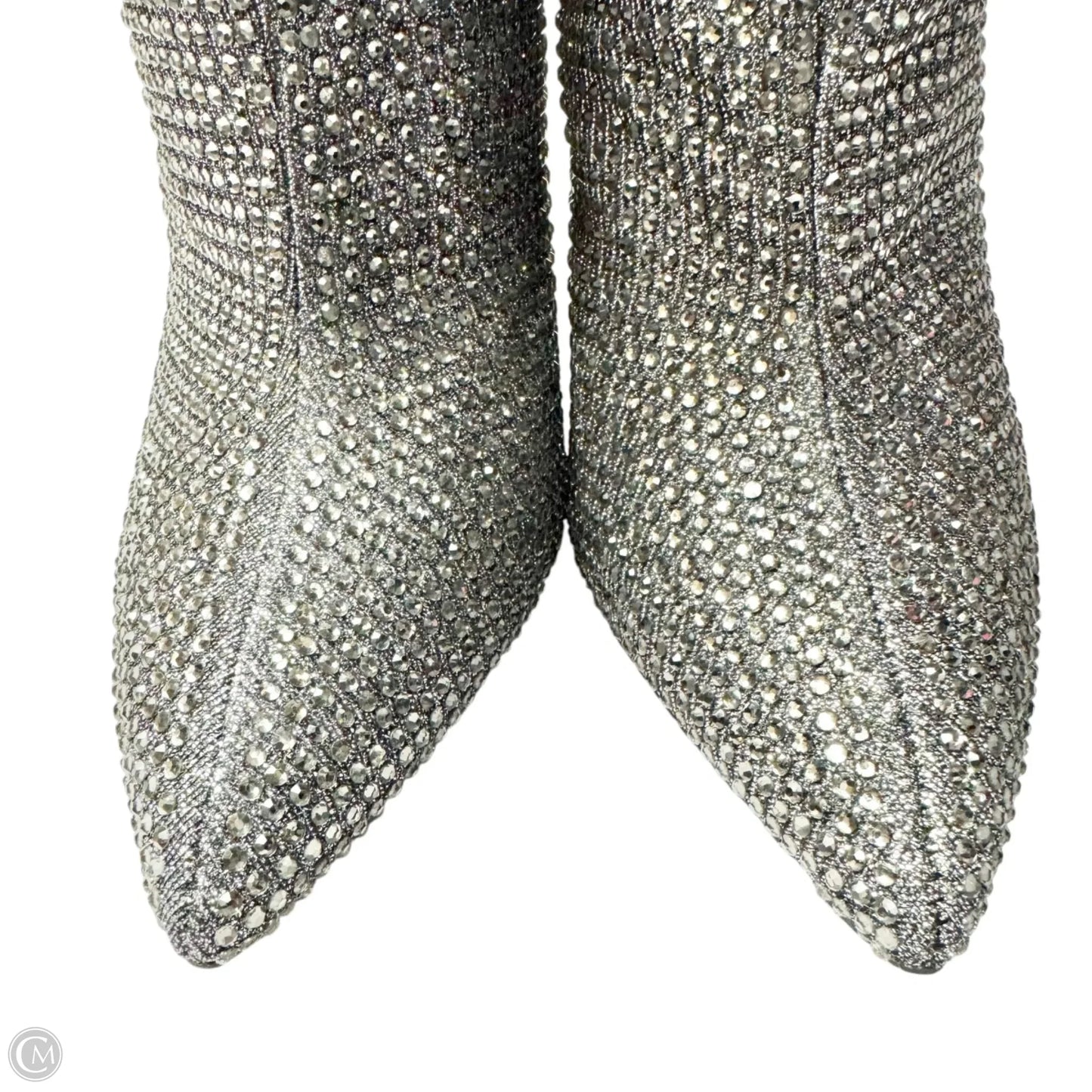 Boots Knee Heels By Jessica Simpson In Silver, Size: 8.5