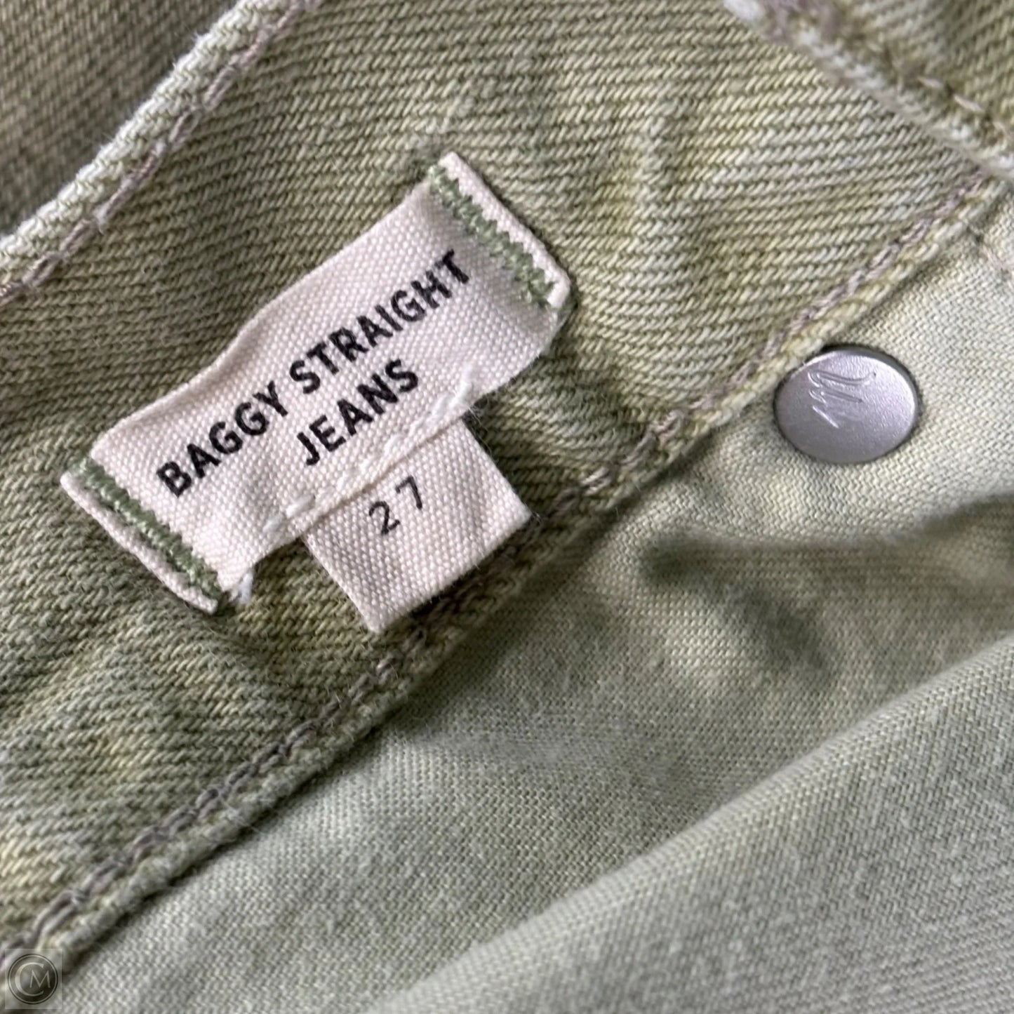 Jeans Wide Leg By Madewell In Green, Size: 4