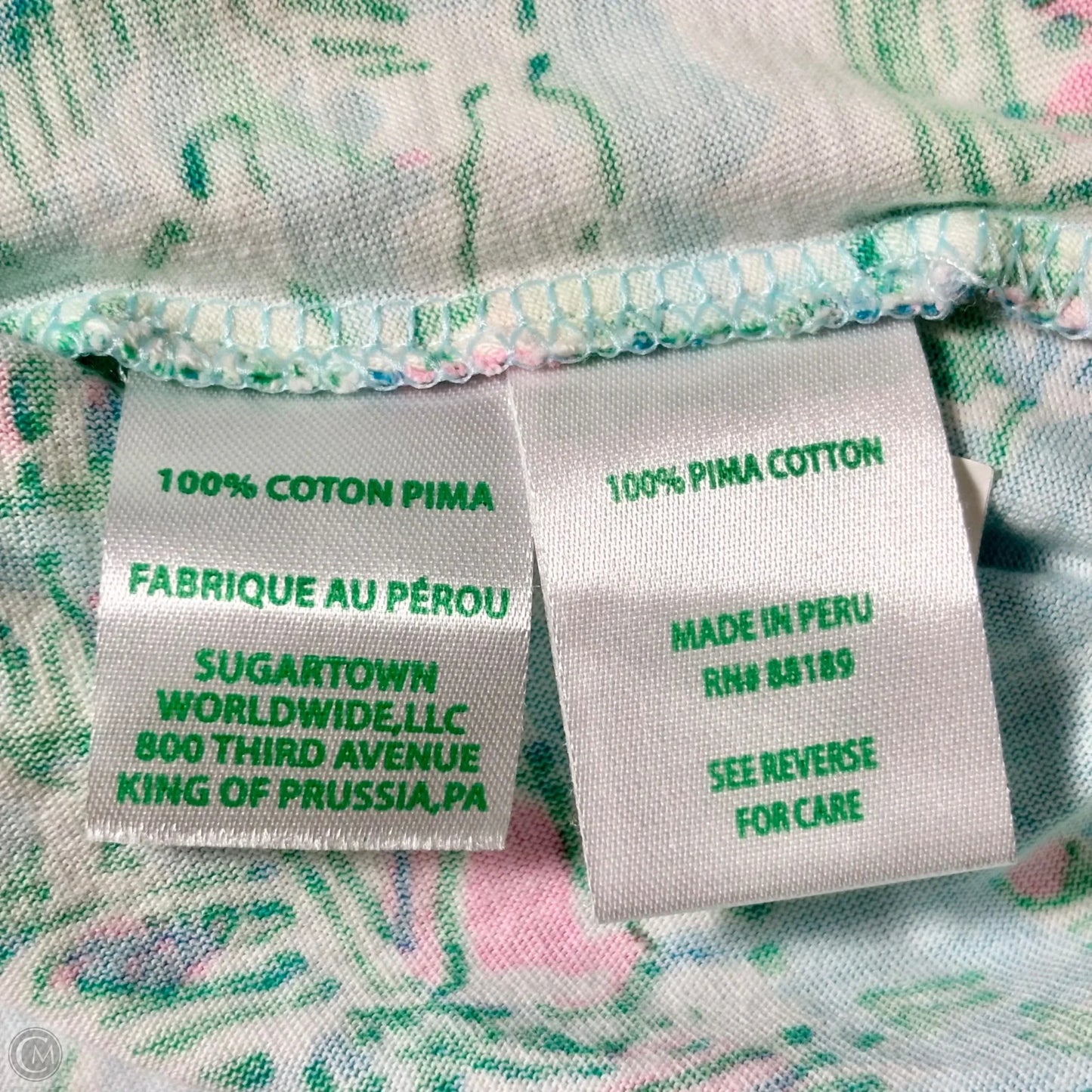 Dress Designer By Lilly Pulitzer In Green & Pink, Size: M