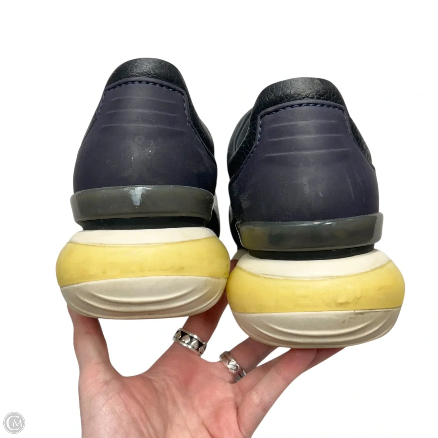 Shoes Luxury Designer By Fendi In Black & Blue, Size: 9.5