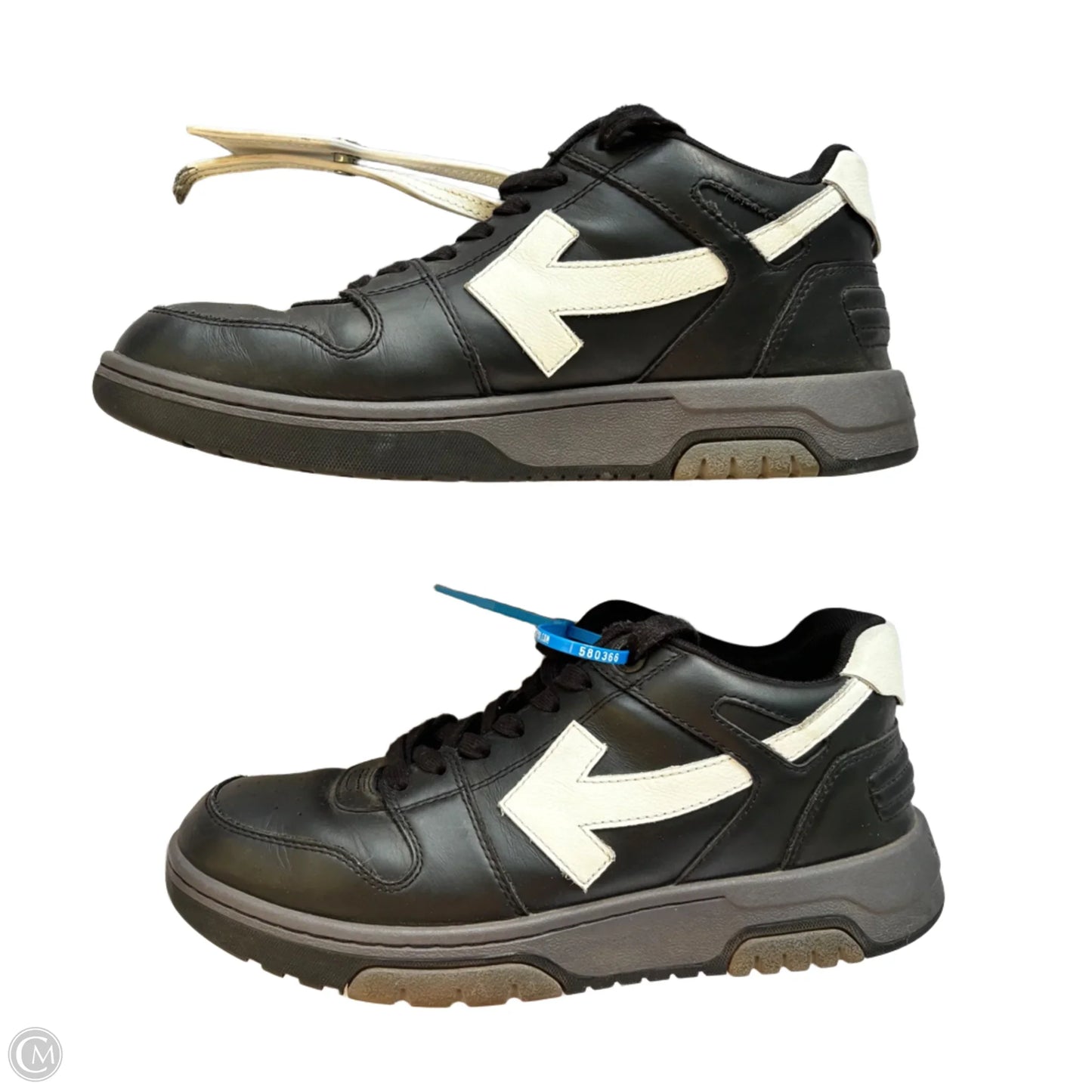 Shoes Luxury Designer By Off-white In Black, Size: 9.5