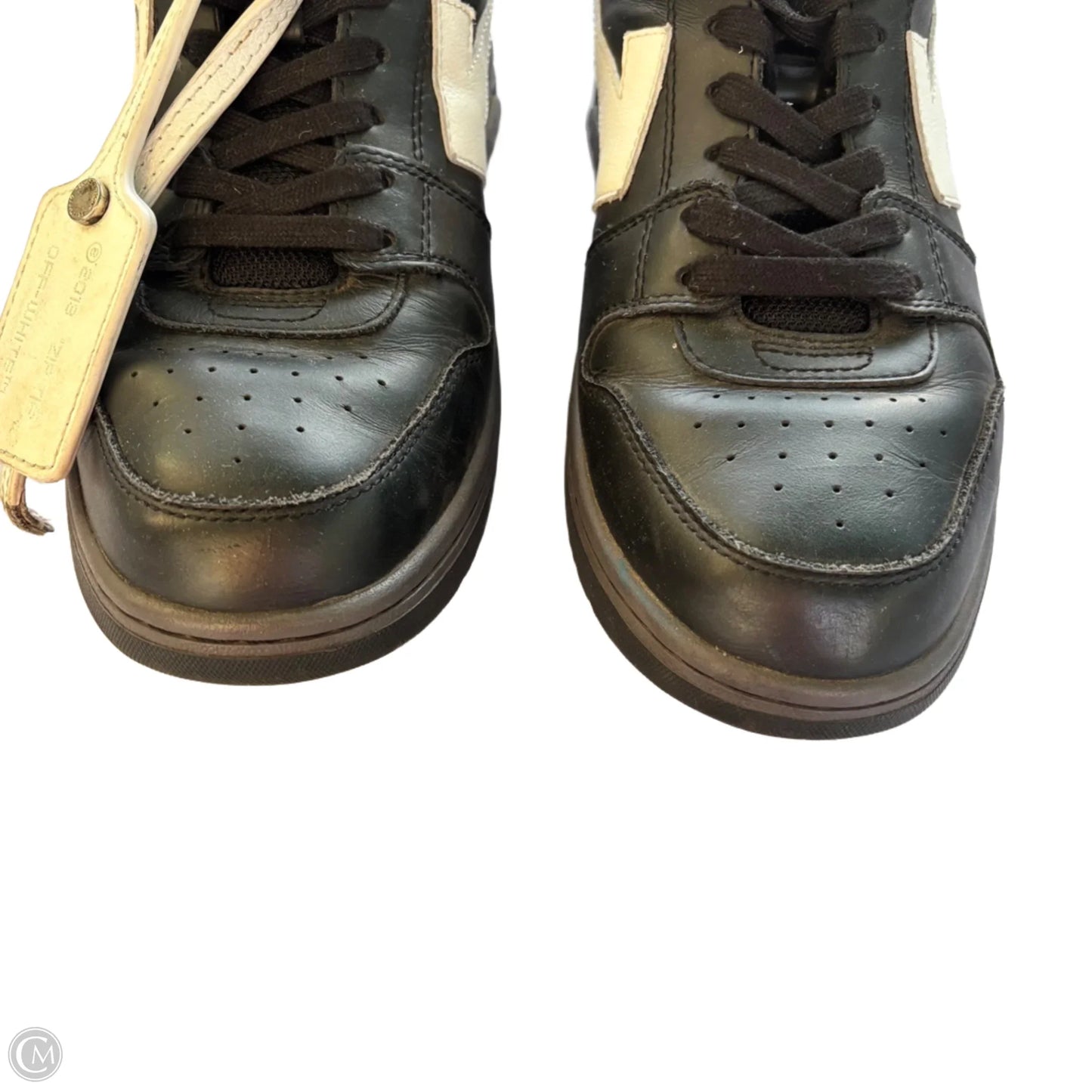 Shoes Luxury Designer By Off-white In Black, Size: 9.5