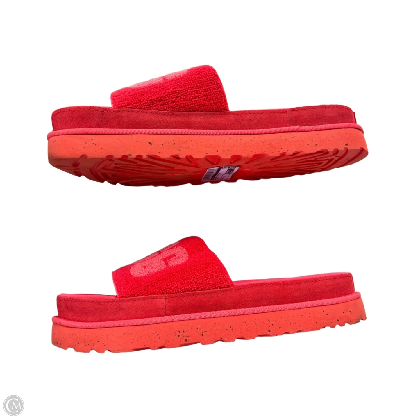 Sandals Designer By Ugg In Pink, Size: 11
