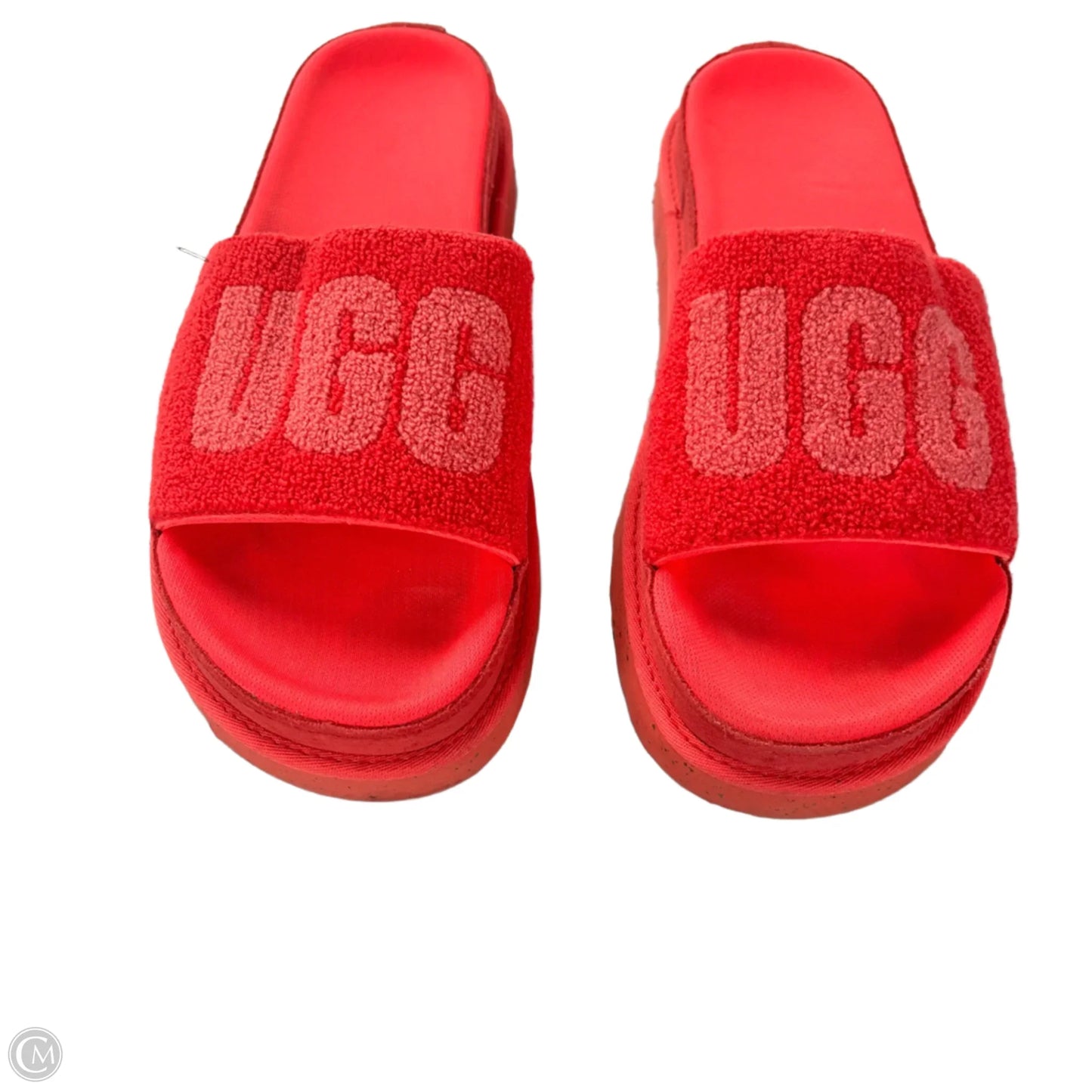 Sandals Designer By Ugg In Pink, Size: 11