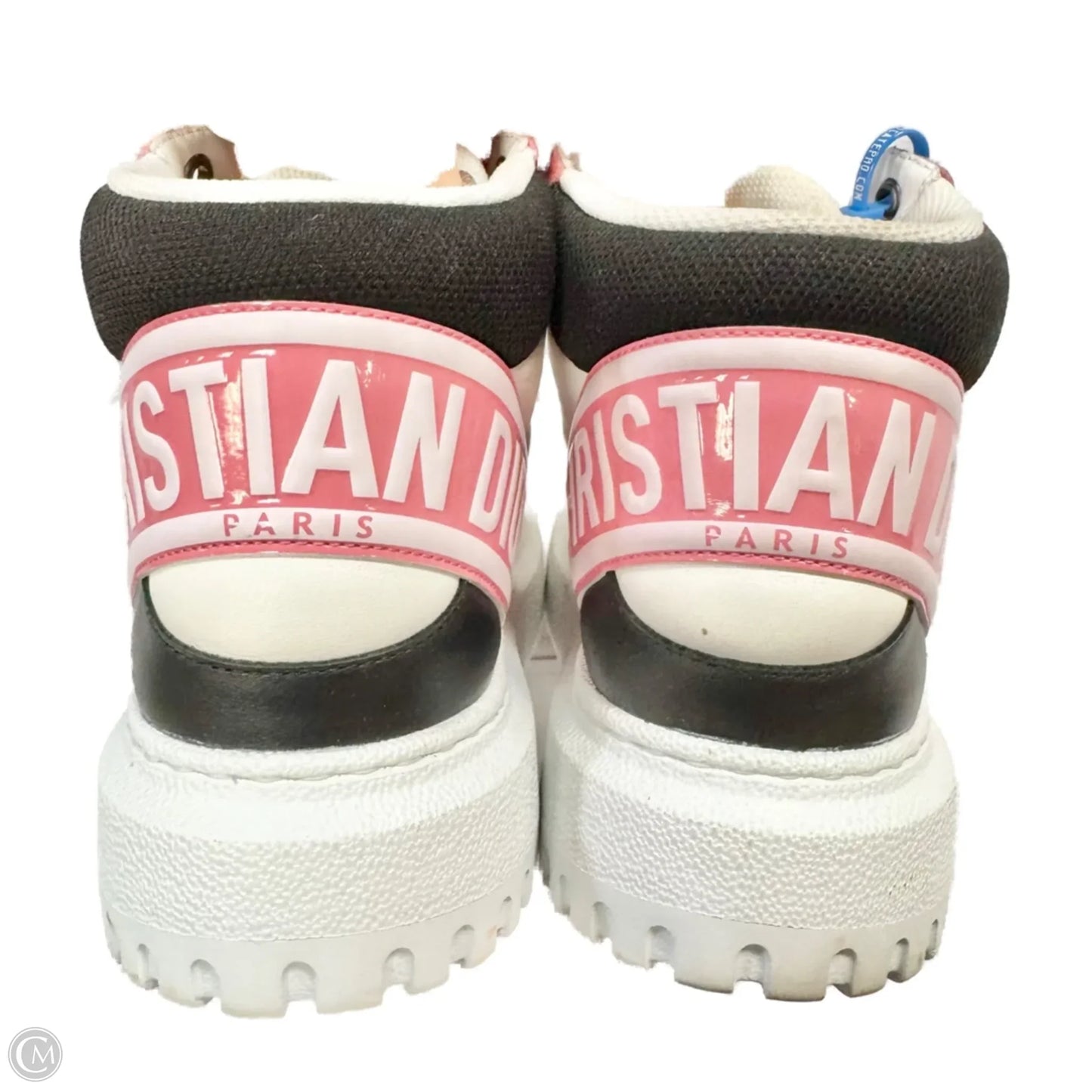 Shoes Luxury Designer By Dior In Pink & White, Size: 6