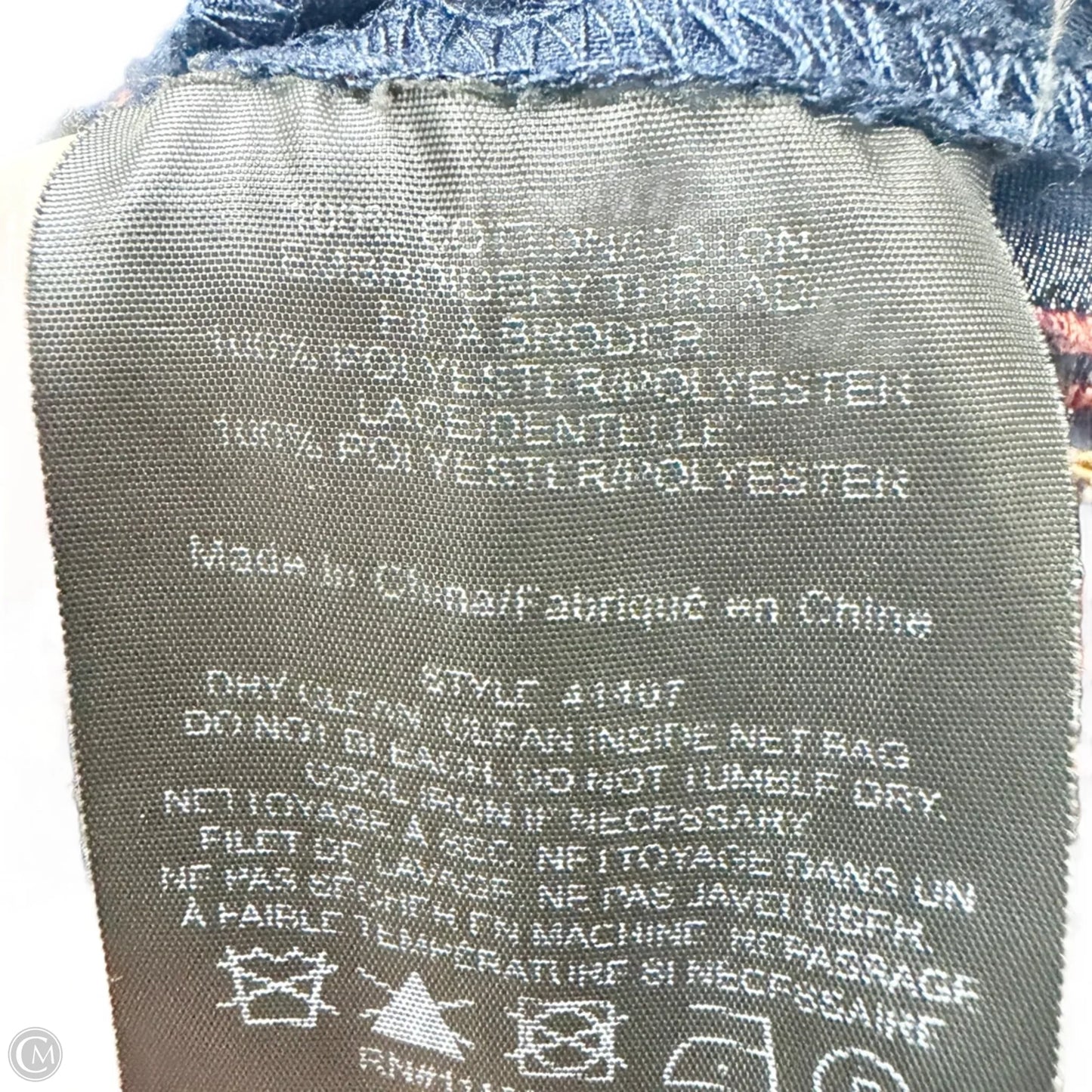 Top Long Sleeve Designer By Tory Burch In Blue & Orange, Size: 2