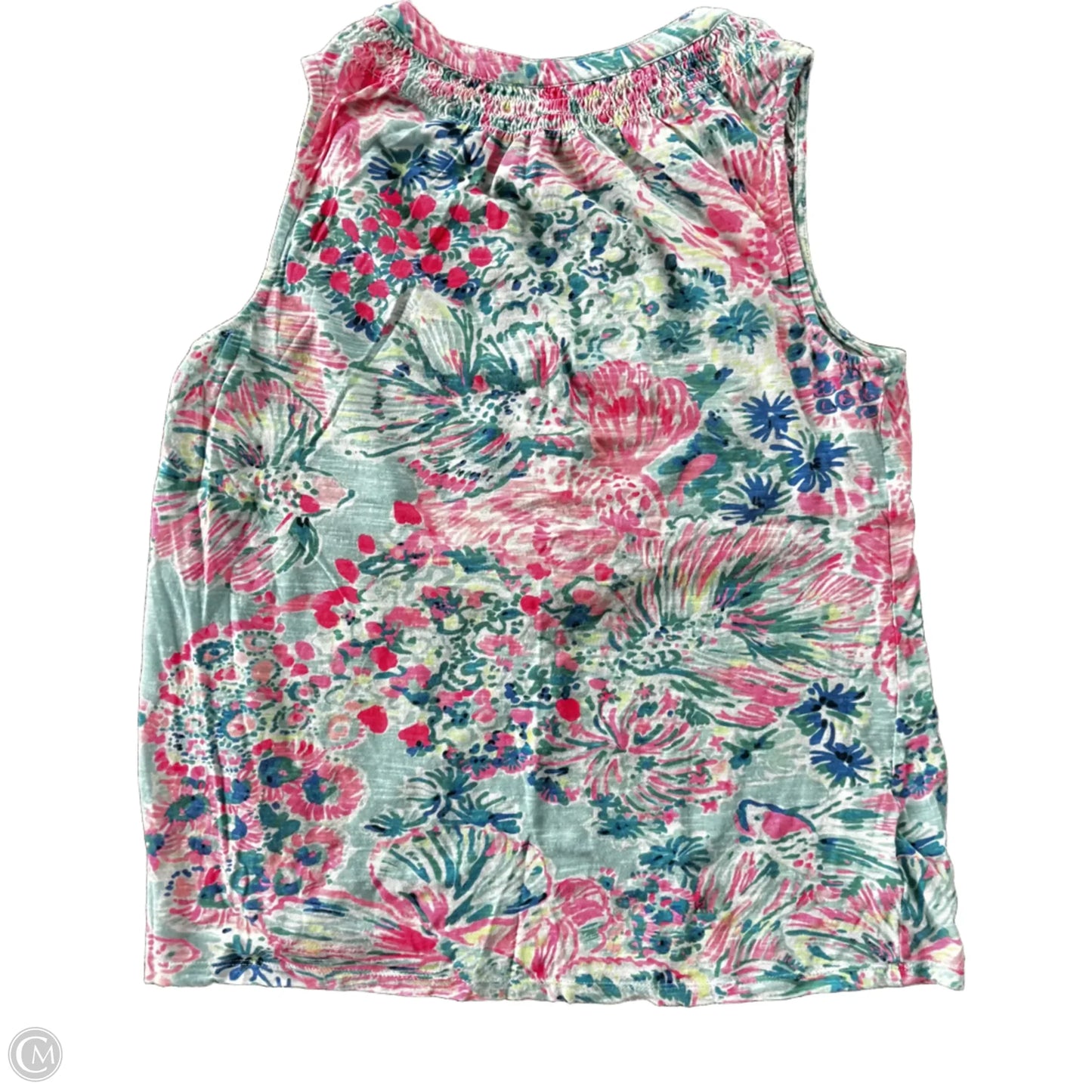 Top Sleeveless Designer By Lilly Pulitzer In Blue & Pink, Size: S