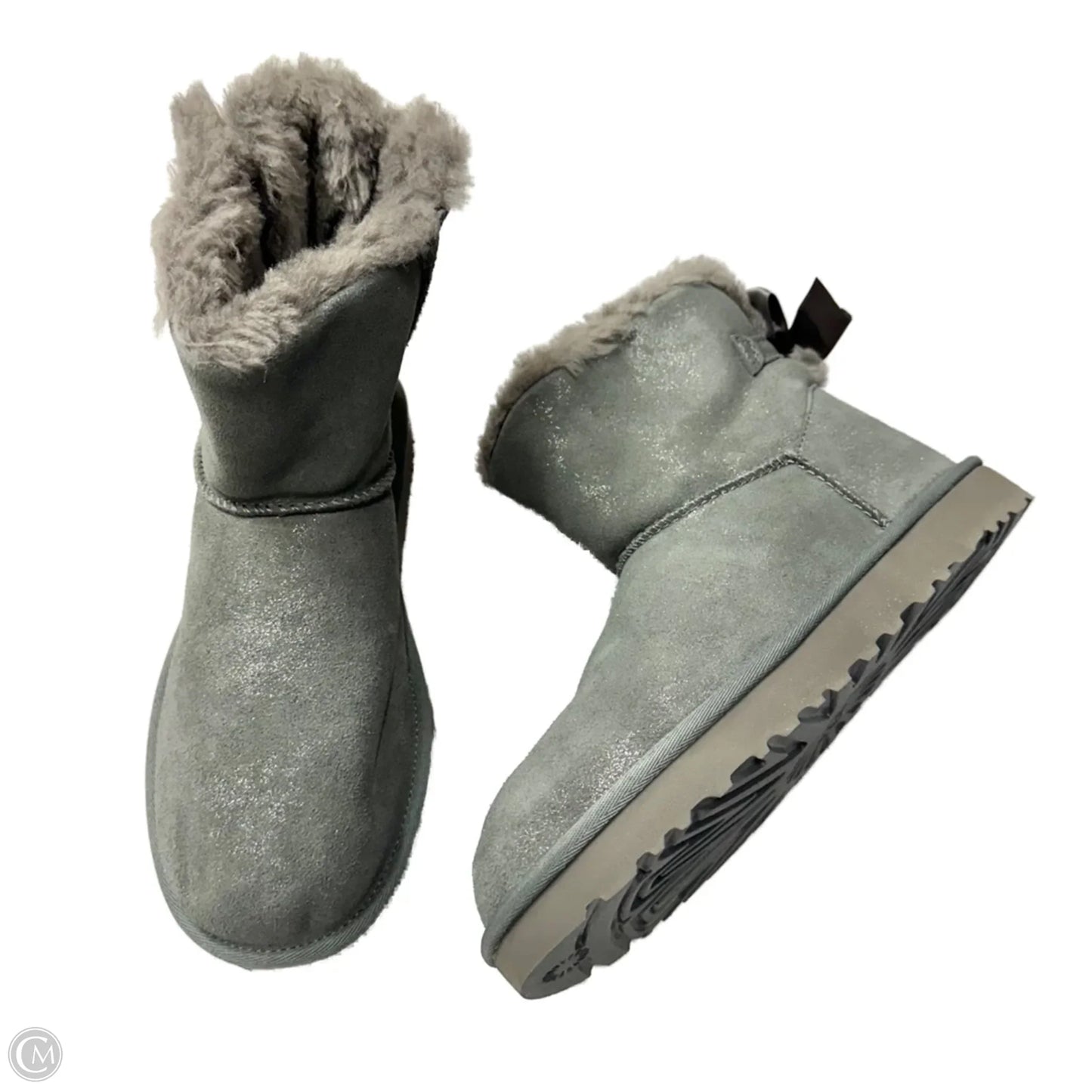 Boots Designer By Ugg In Grey, Size: 9