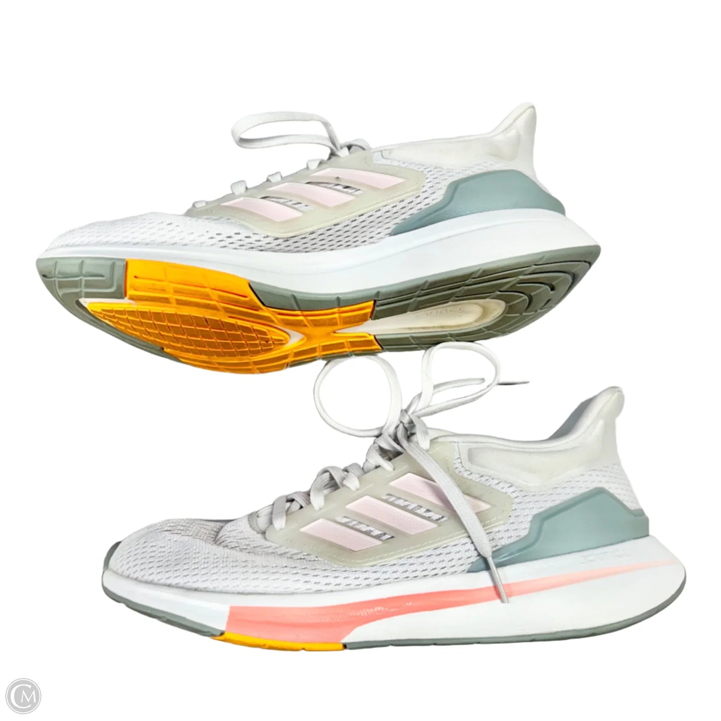 Shoes Athletic By Adidas In Grey & Pink, Size: 8