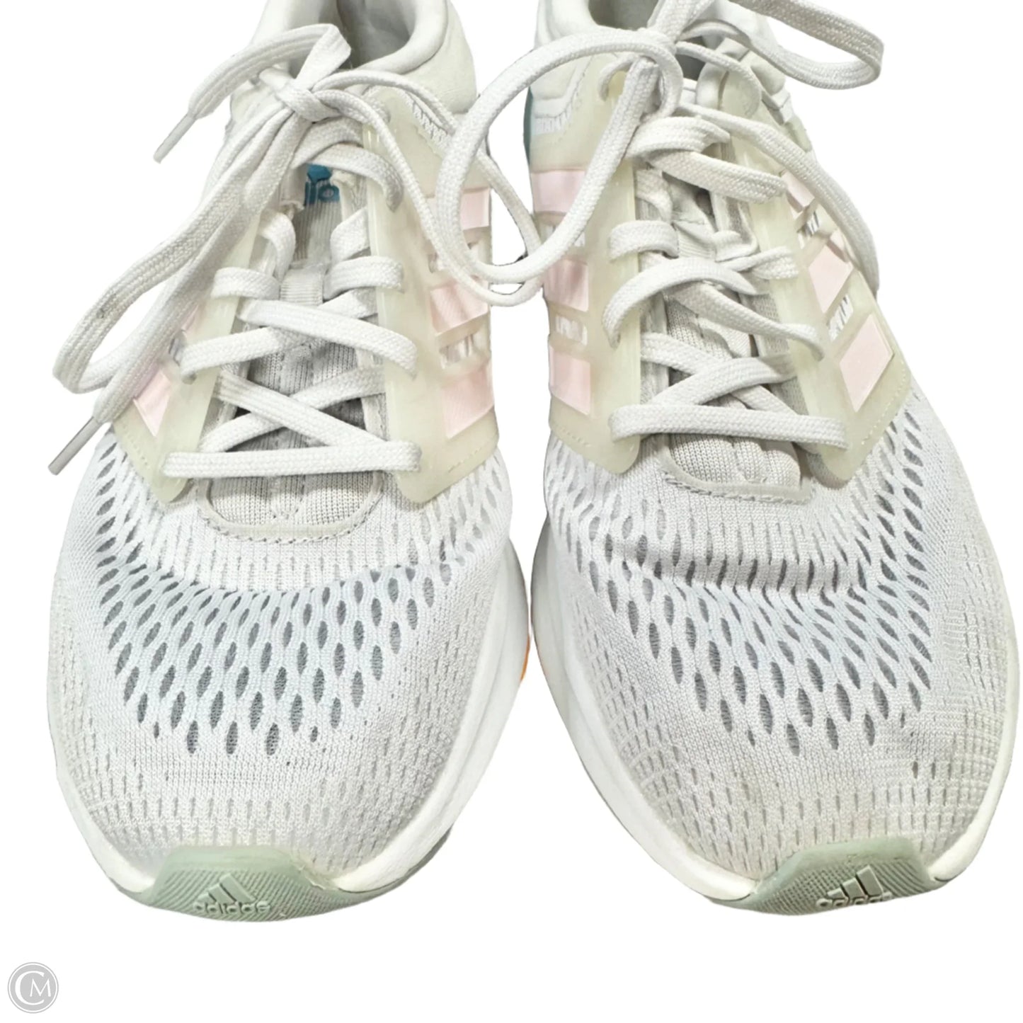 Shoes Athletic By Adidas In Grey & Pink, Size: 8