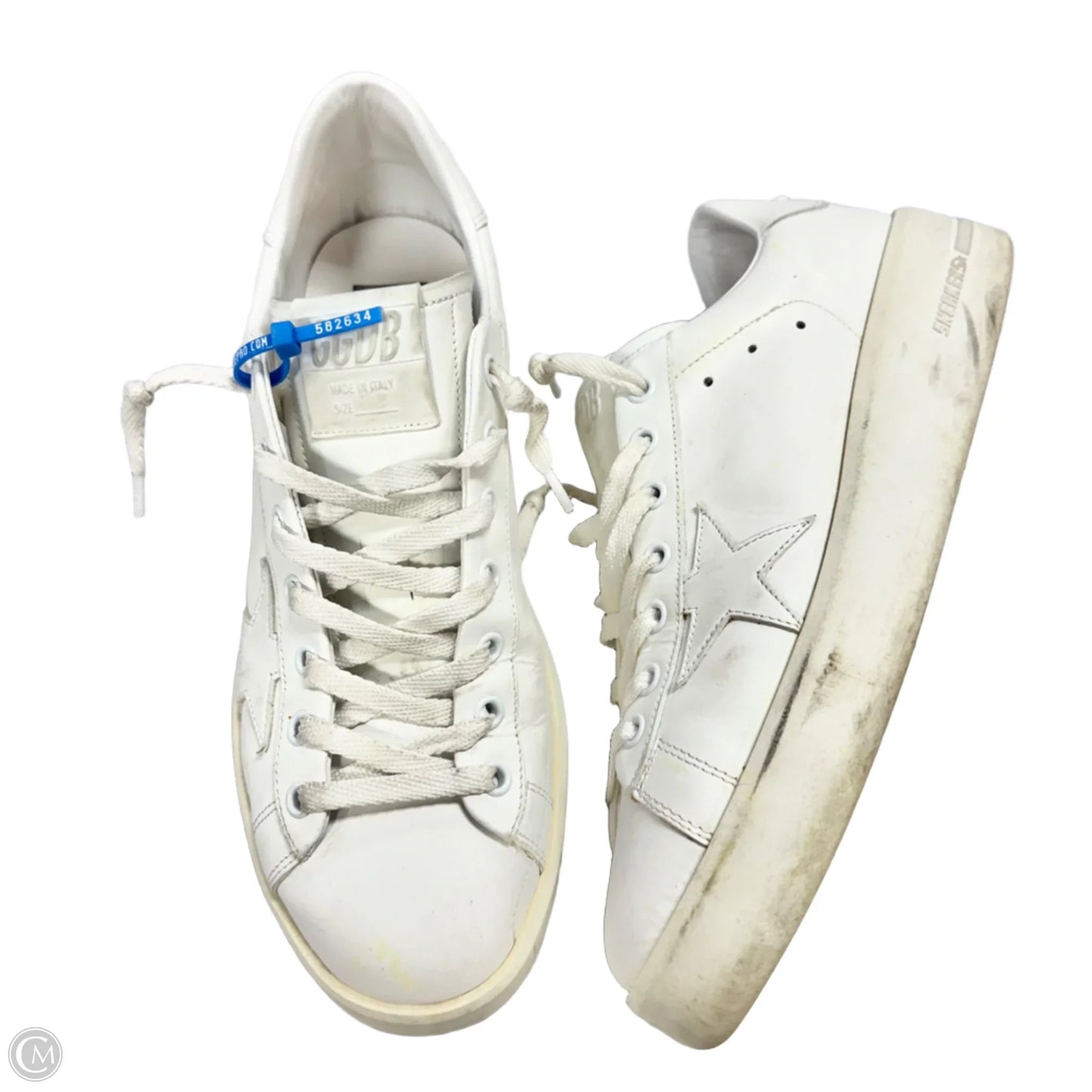 Shoes Luxury Designer By Golden Goose In White, Size: 9.5