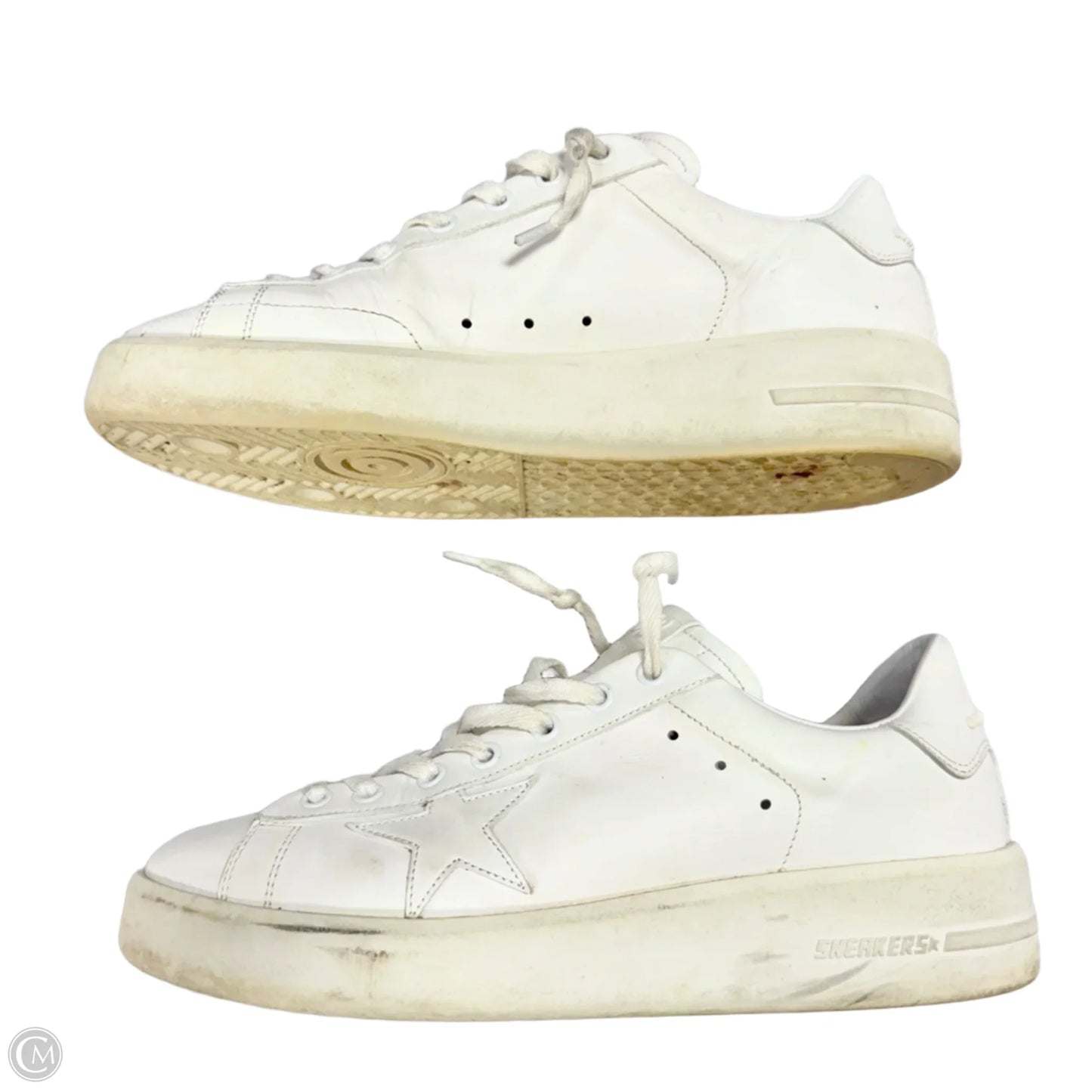 Shoes Luxury Designer By Golden Goose In White, Size: 9.5