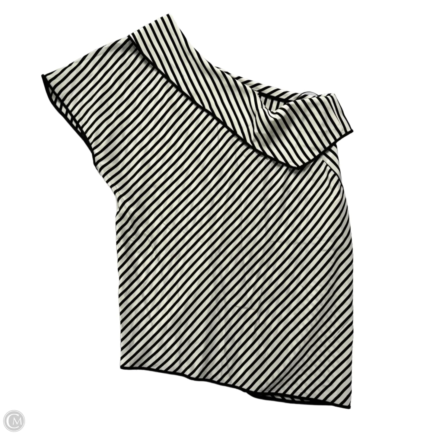 Blouse Designer By Diane Von Furstenberg In Striped Pattern, Size: M