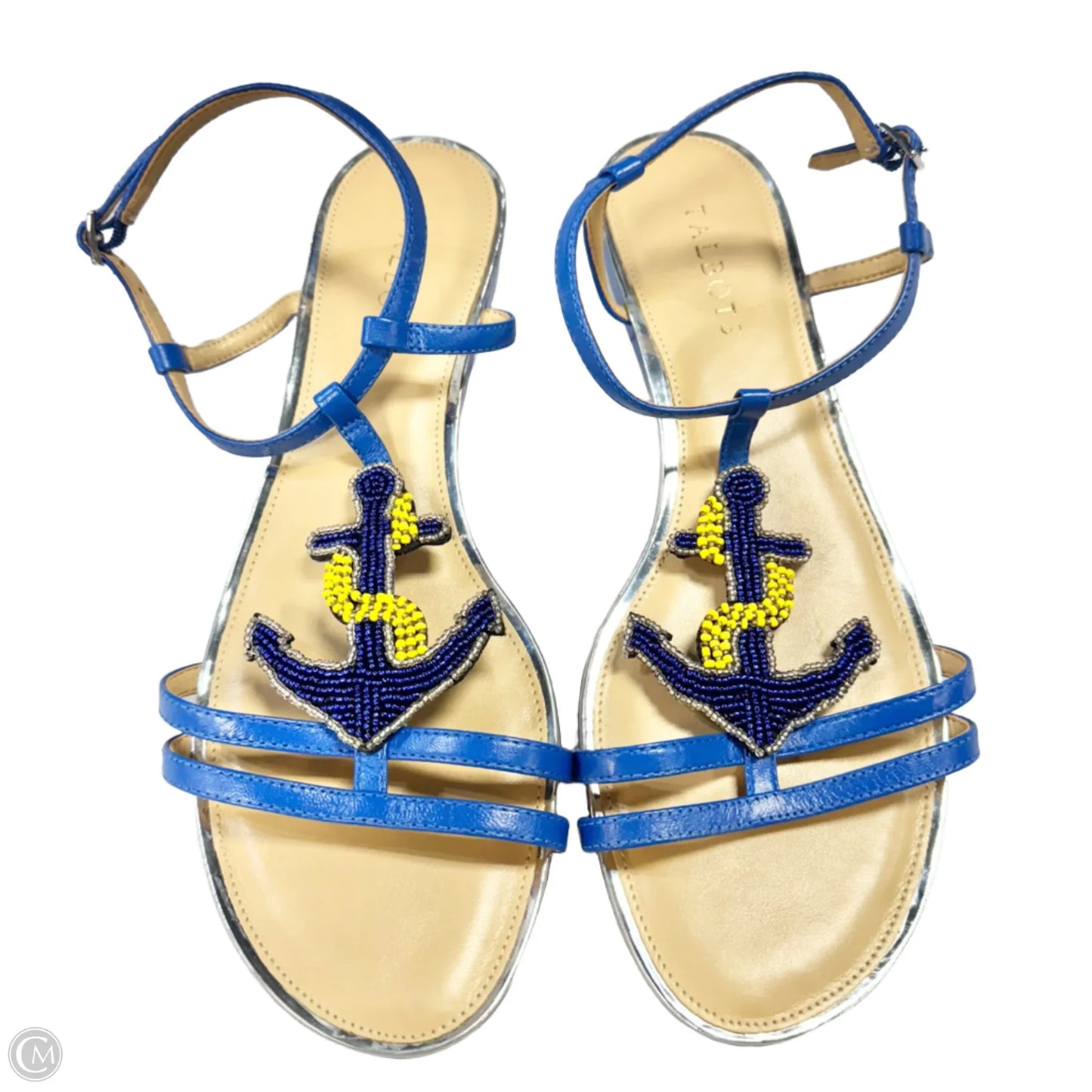 Sandals Flats By Talbots In Blue, Size: 10