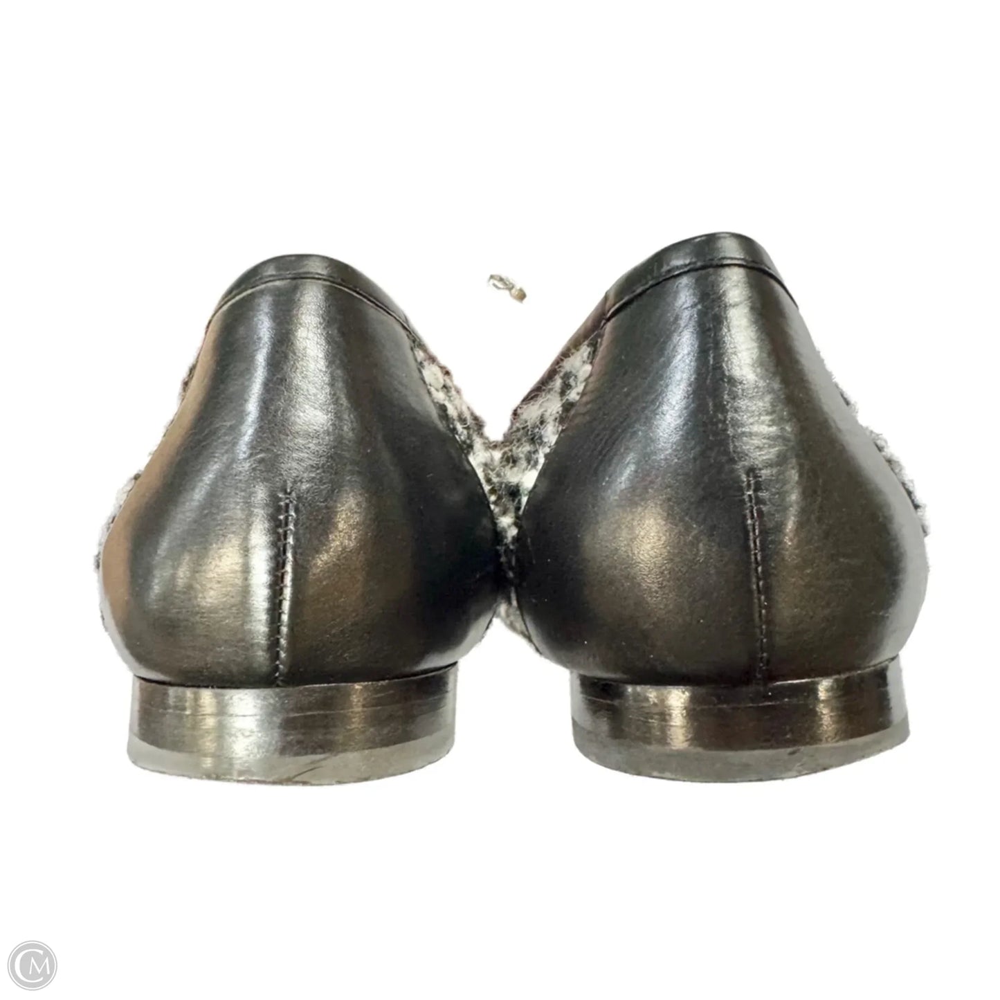 Shoes Flats By Brooks Brothers In Black & White, Size: 7.5