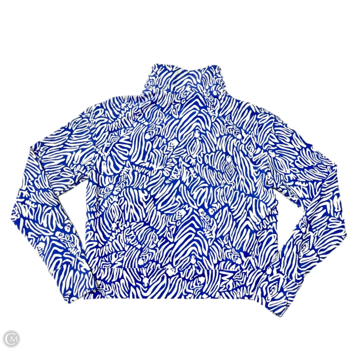 Sweatshirt Designer By Lilly Pulitzer In Blue & White, Size: Xs