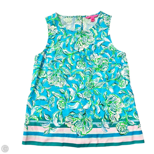 Top Sleeveless Designer By Lilly Pulitzer In Floral Print, Size: S