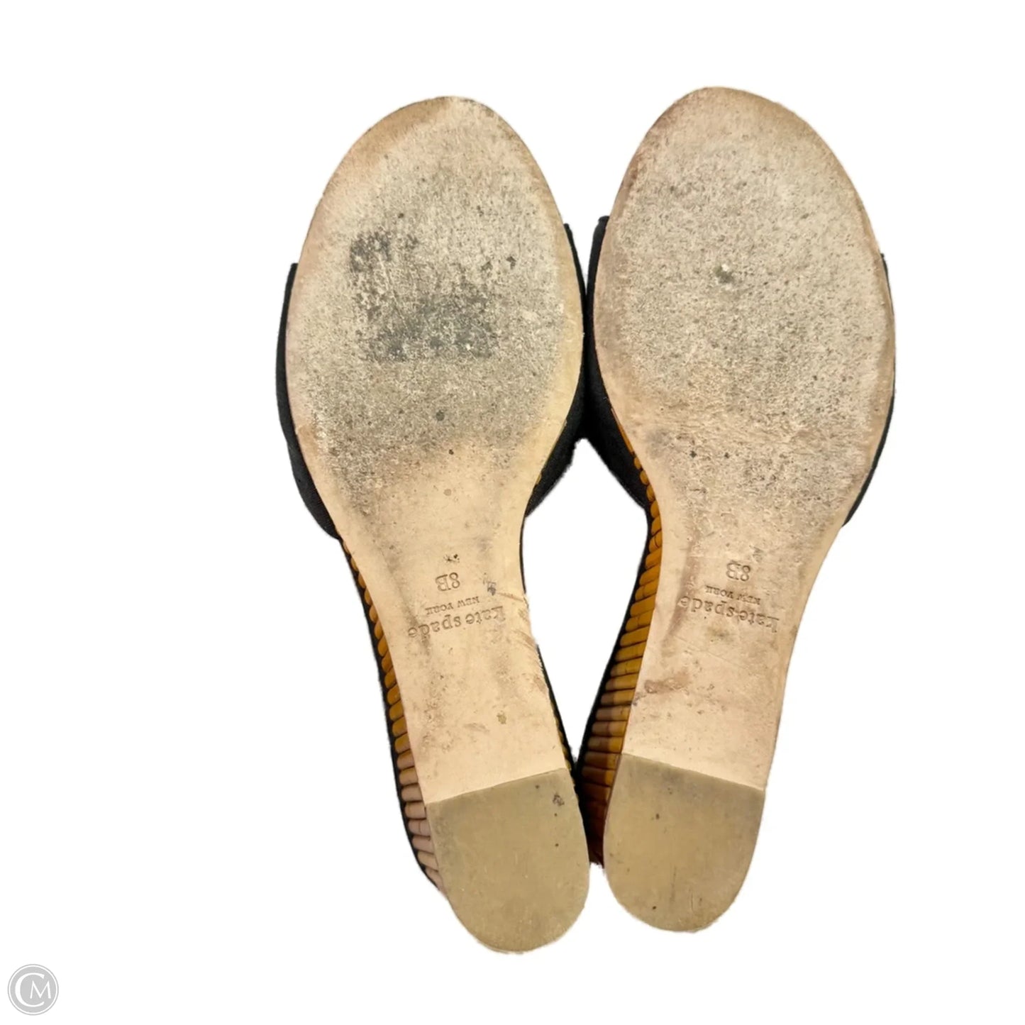 Sandals Designer By Kate Spade In Black, Size: 8