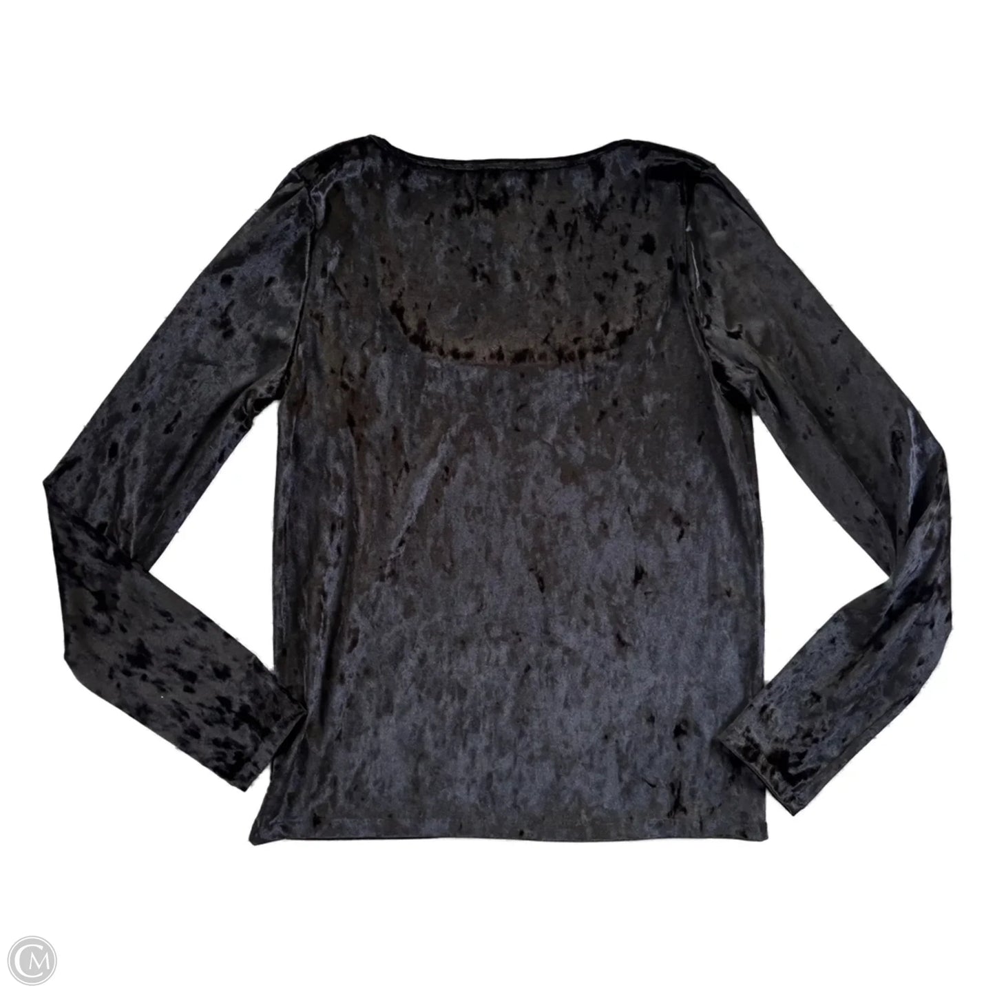 Top Long Sleeve By Vince In Black, Size: L