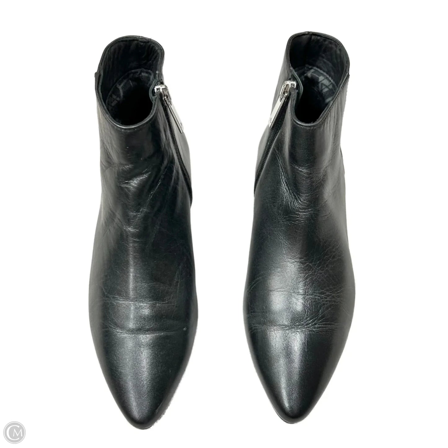 Boots Leather By Aquatalia In Black, Size: 6.5