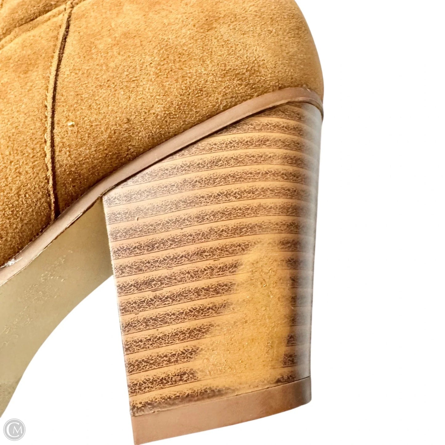 Boots Knee Heels By Shoedazzle In Brown, Size: 9