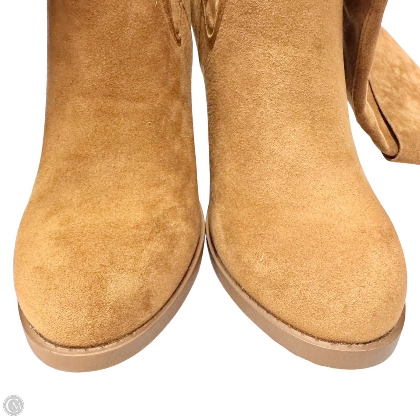 Boots Knee Heels By Shoedazzle In Brown, Size: 9