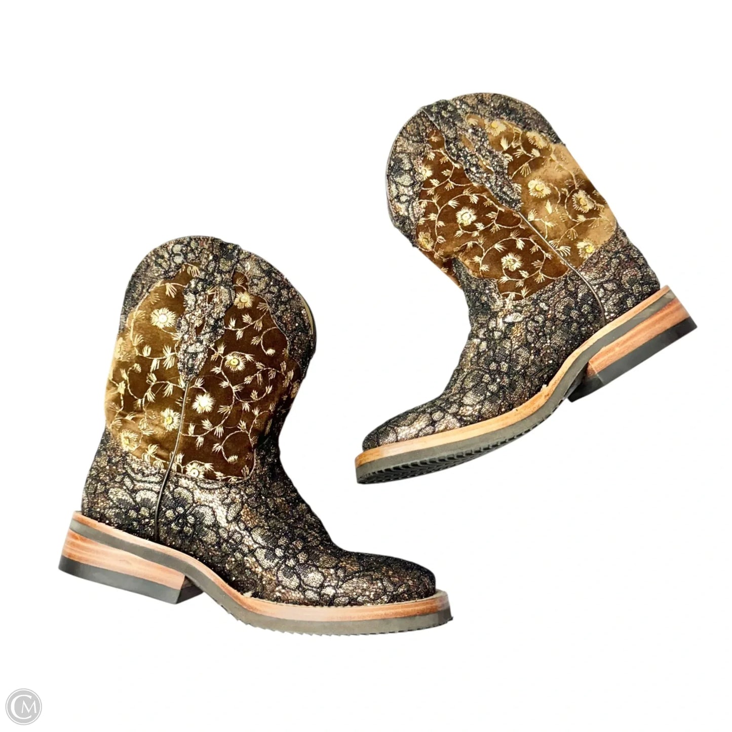 Boots Western By Ferrini In Brown, Size: 6