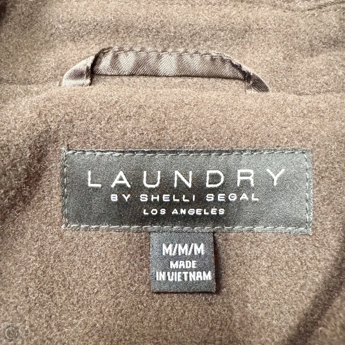 Coat Wool By Shelli Segal In Brown, Size: M