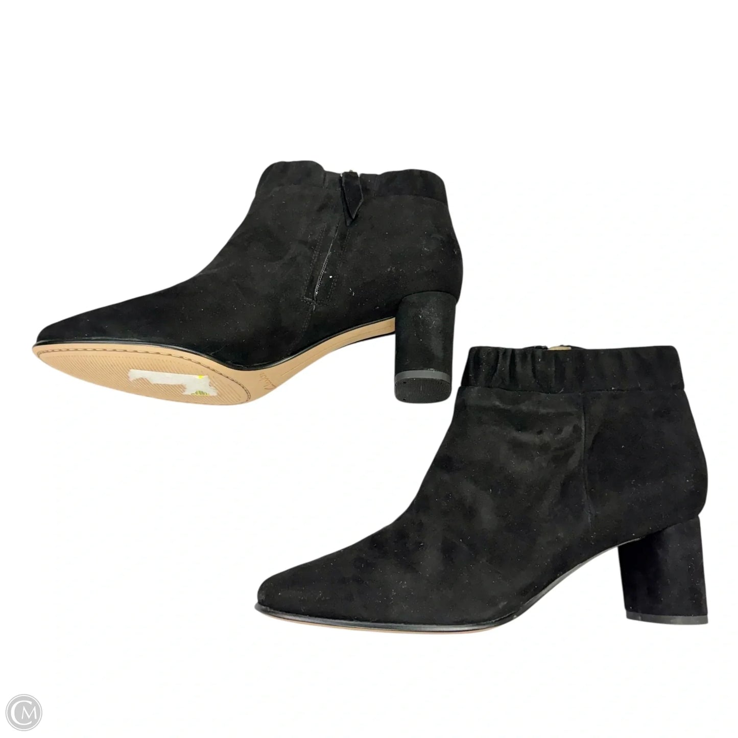 Boots Leather By Clarks In Black, Size: 10