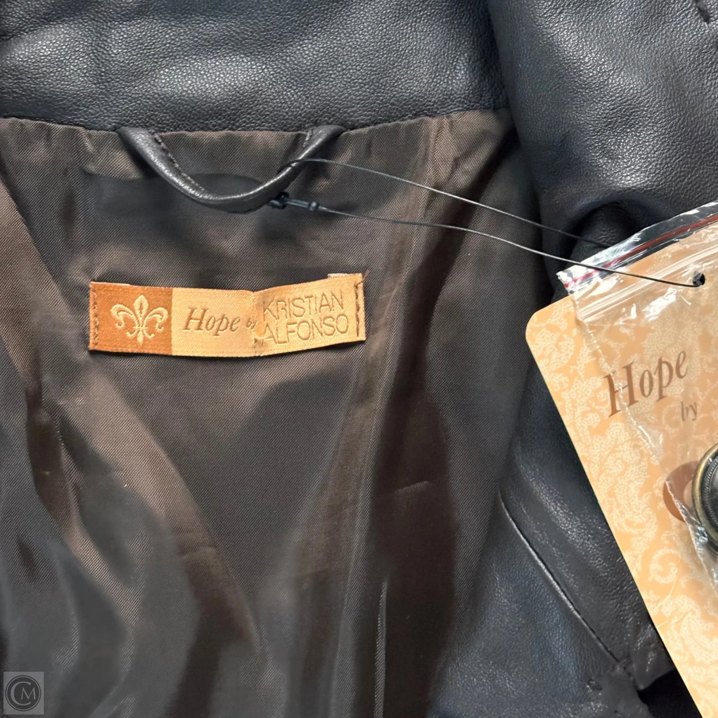 Jacket Leather By Hope By Kristian In Brown, Size: 2x