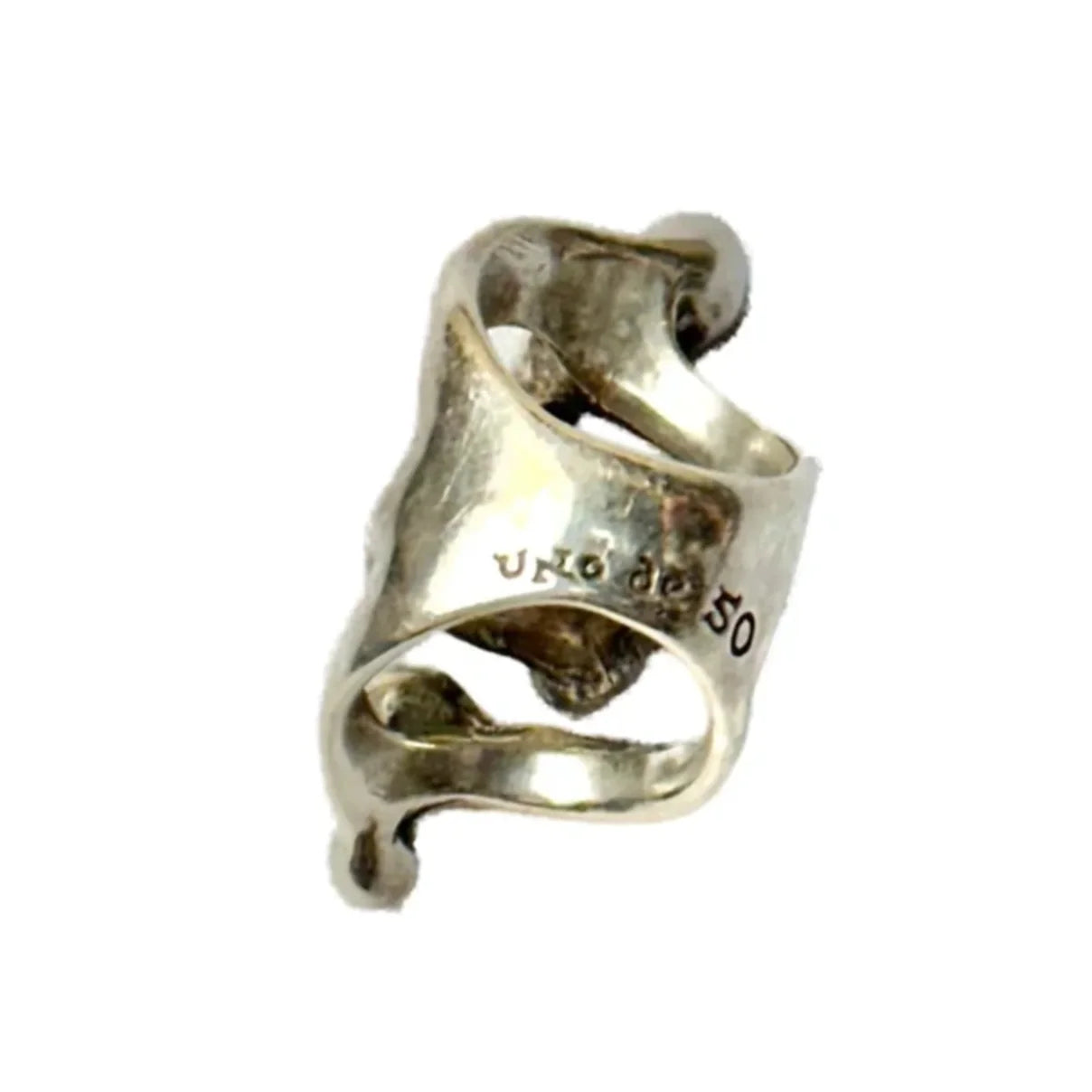 Ring Sterling Silver By Uno De 50, Size: 6