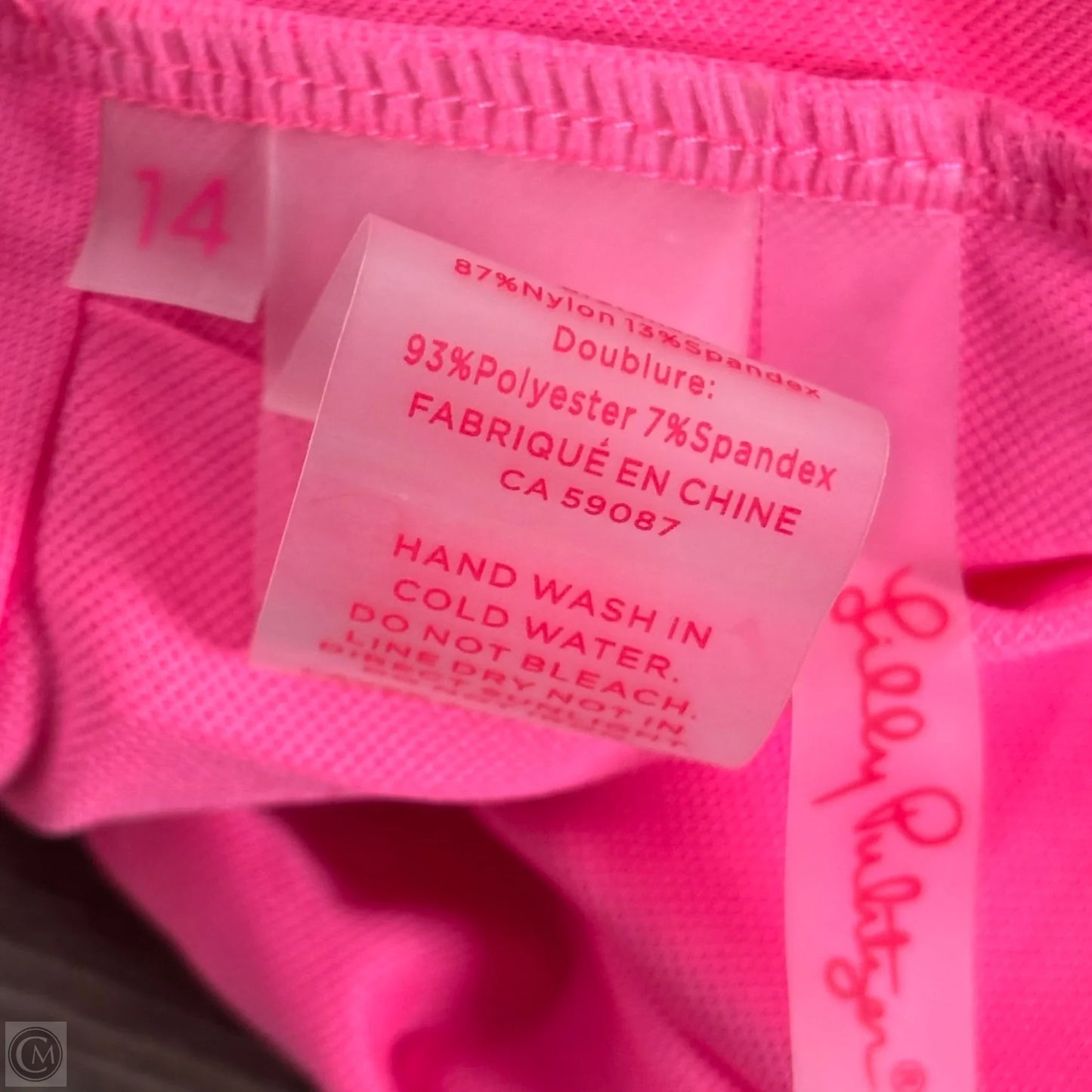 Swimsuit Top Designer By Lilly Pulitzer In Pink, Size: Xl