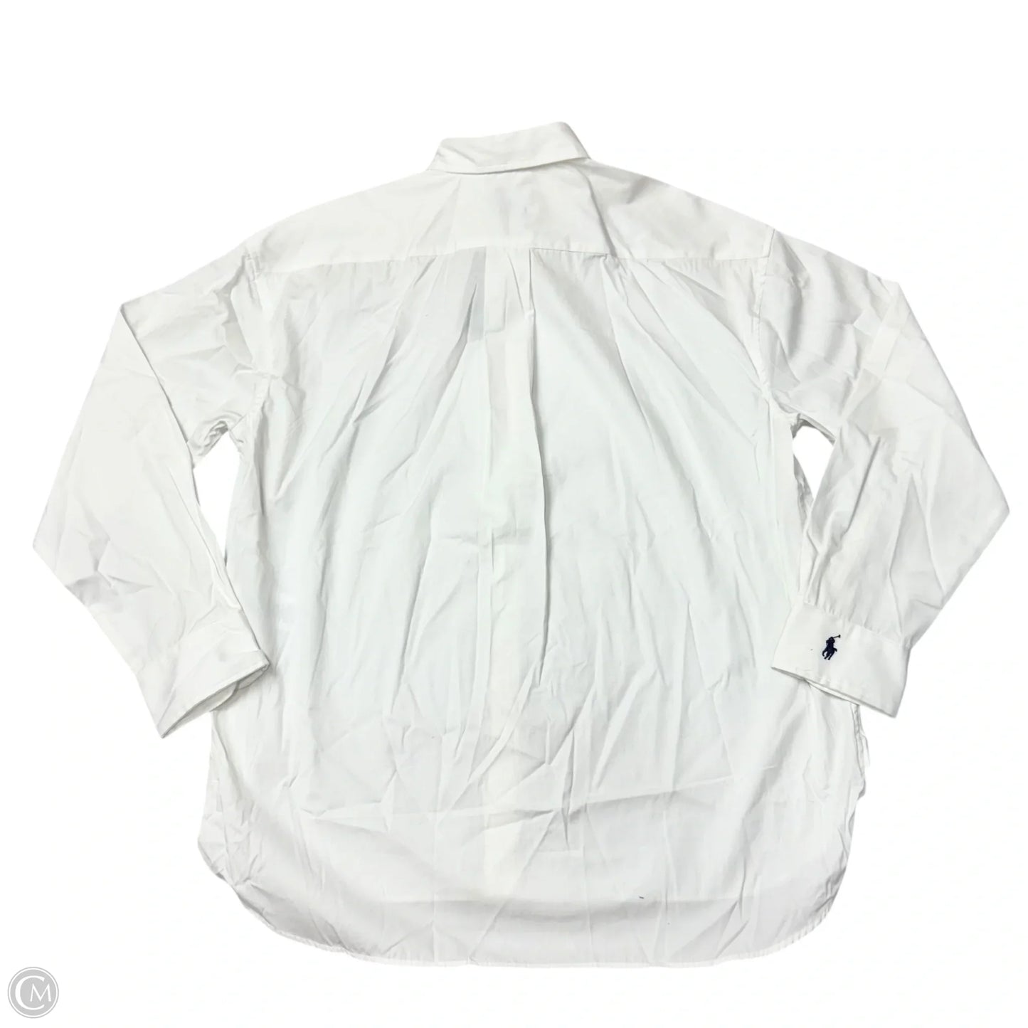 Top Long Sleeve By Polo Ralph Lauren In White, Size: Xl