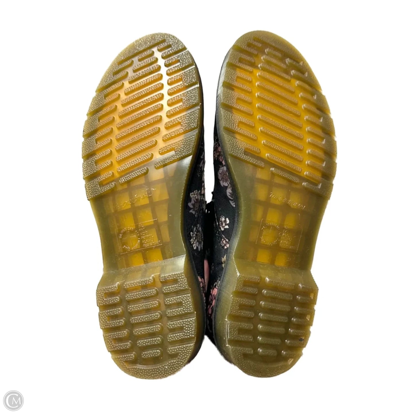 Boots Ankle Flats By Dr Martens In Floral Print, Size: 10