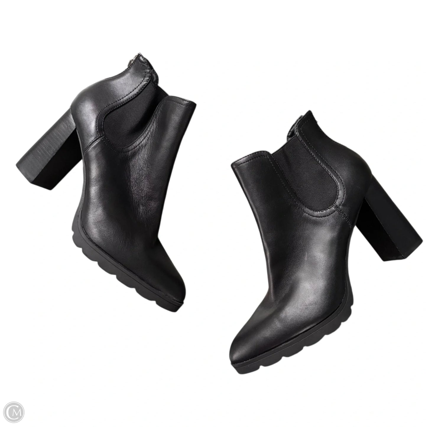 Boots Leather By Adrienne Vittadini In Black, Size: 10
