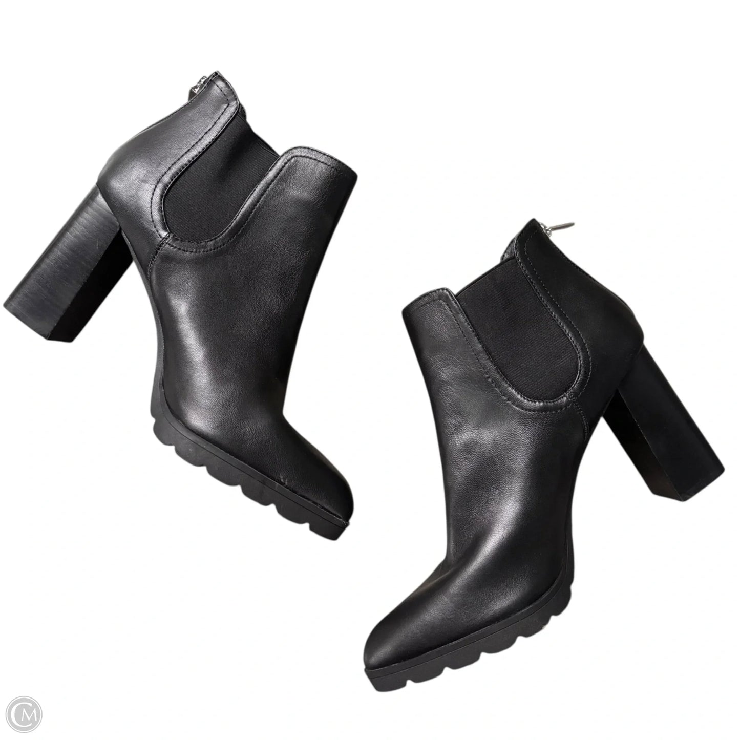 Boots Leather By Adrienne Vittadini In Black, Size: 10