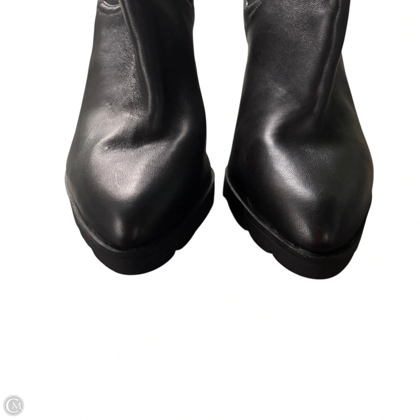 Boots Leather By Adrienne Vittadini In Black, Size: 10