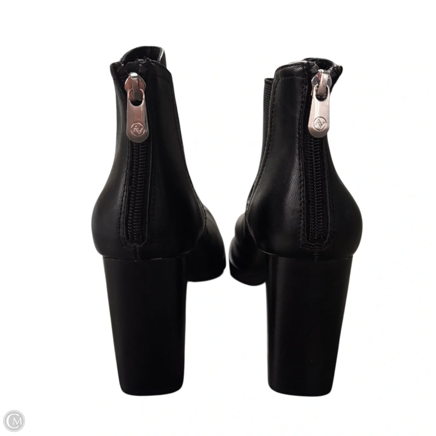 Boots Leather By Adrienne Vittadini In Black, Size: 10