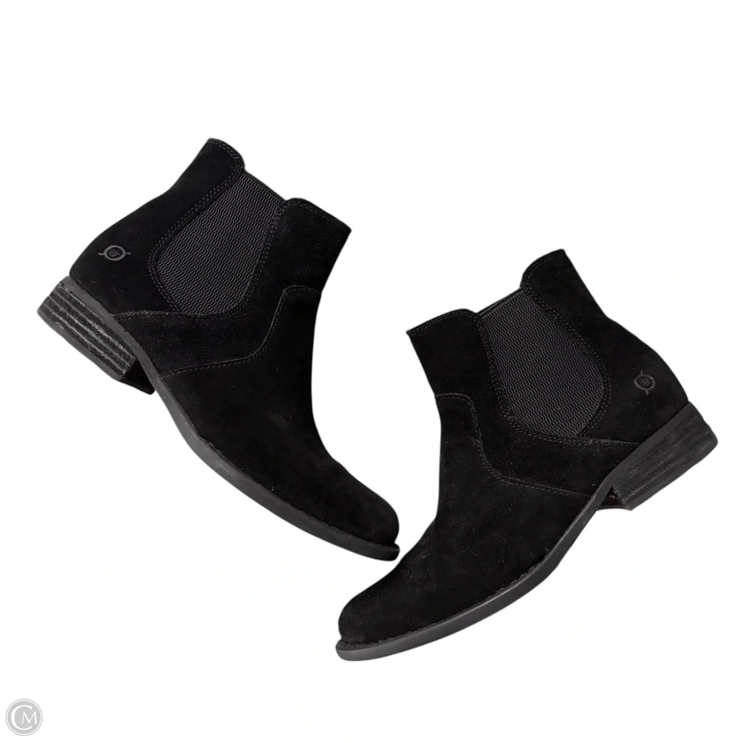 Boots Leather By Born In Black, Size: 8