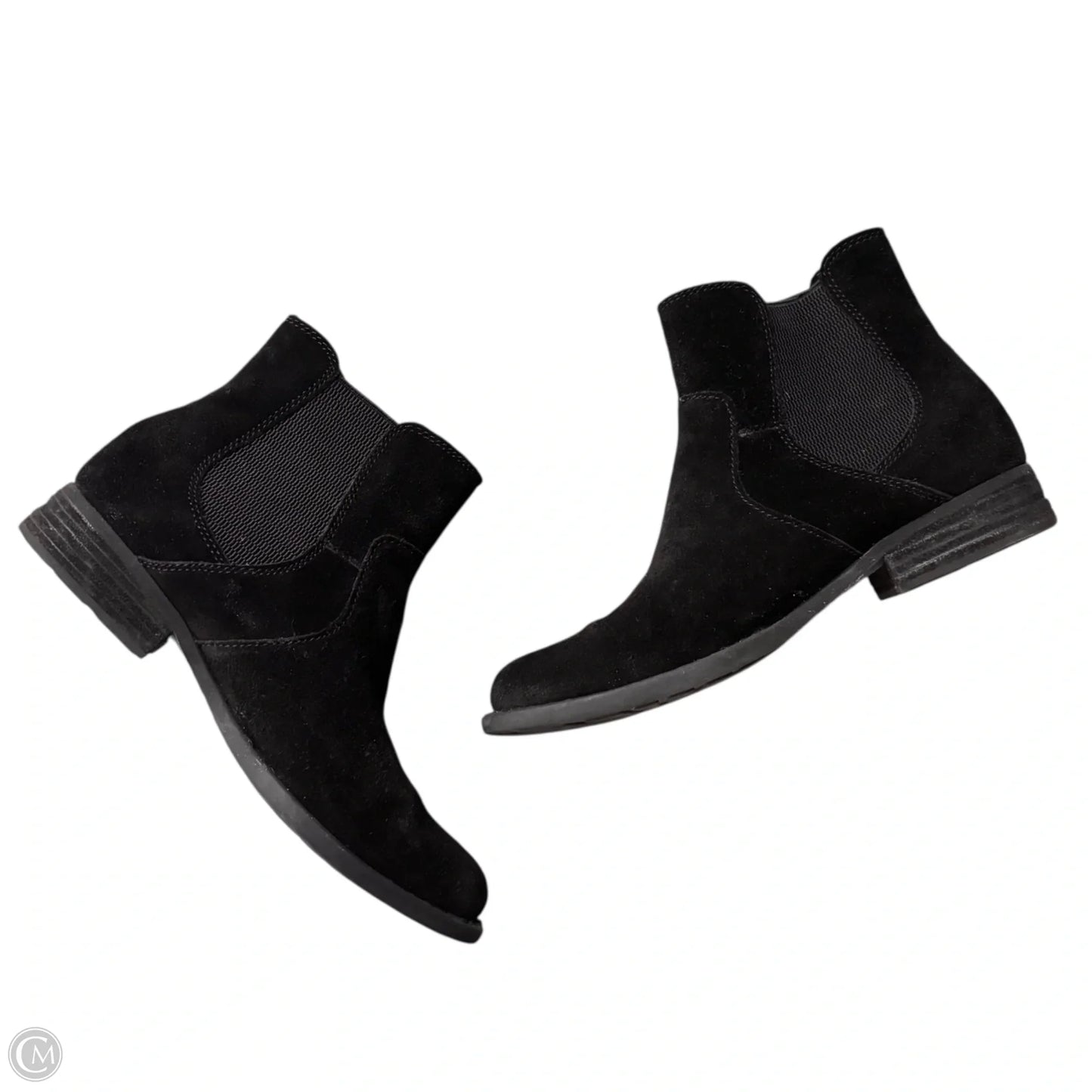 Boots Leather By Born In Black, Size: 8